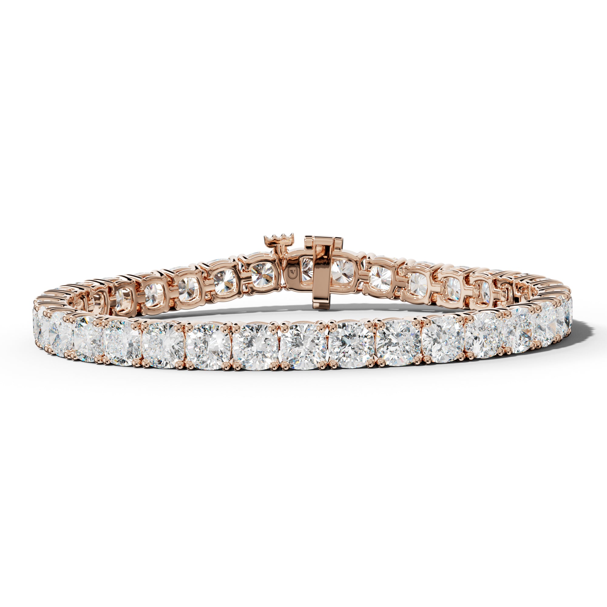 25.0 Carat Cushion Diamond Tennis Bracelet