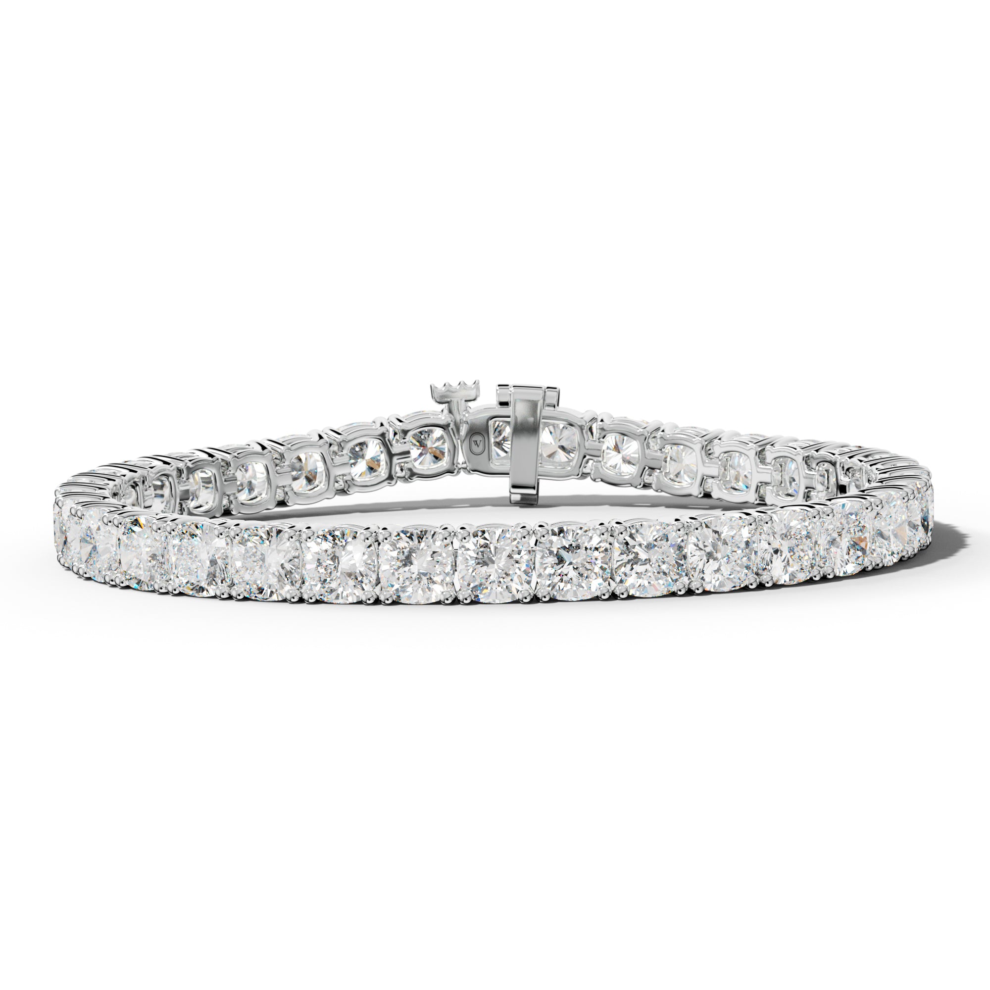 25.0 Carat Cushion Diamond Tennis Bracelet