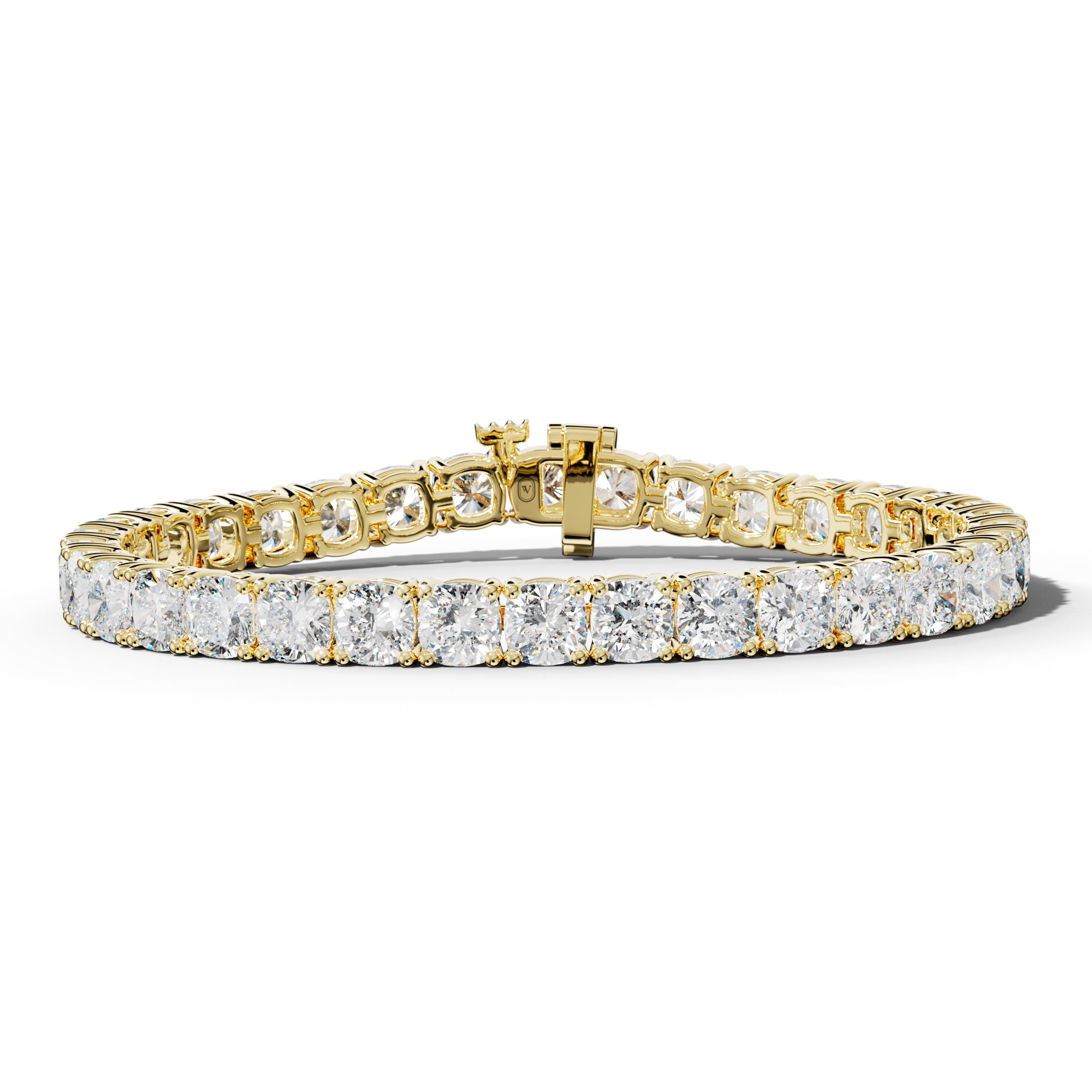 25.0 Carat Cushion Diamond Tennis Bracelet