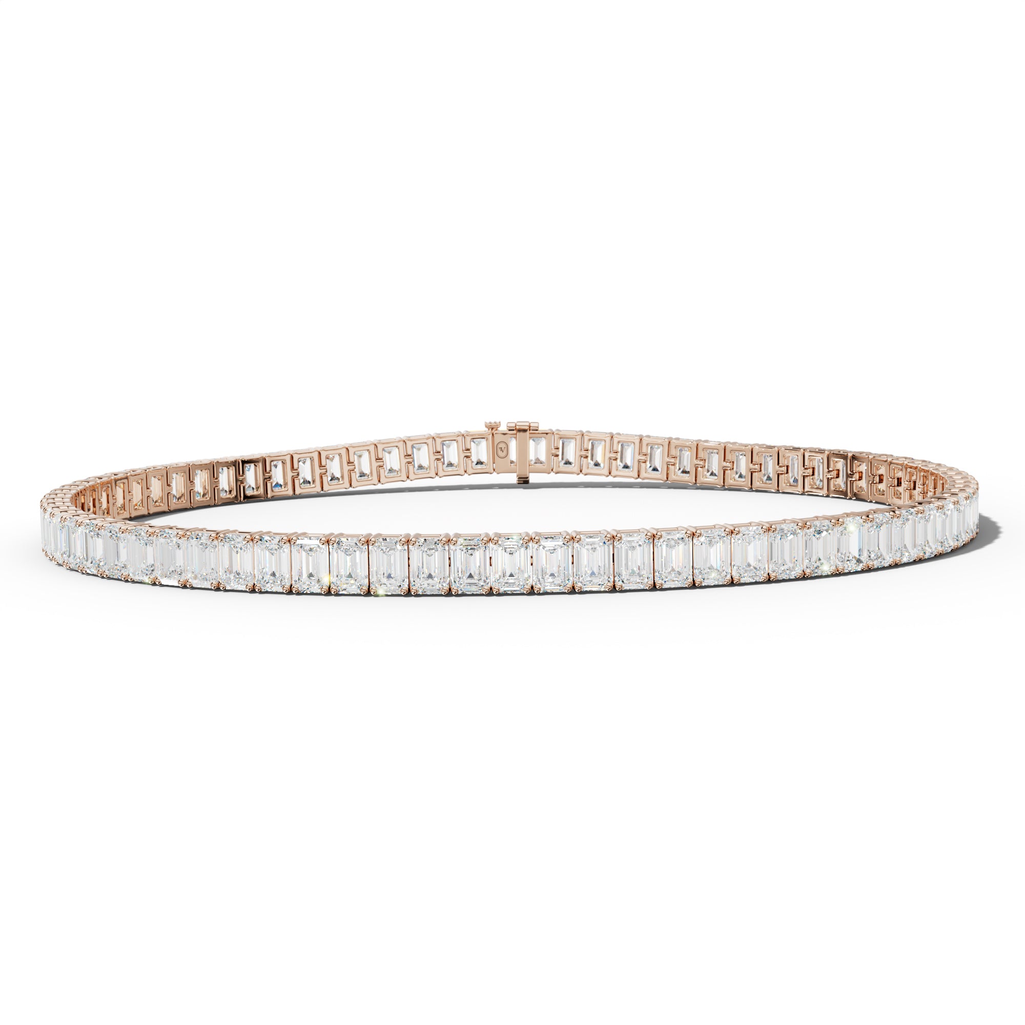 8.0 Carat Emerald Cut Tennis Bracelet