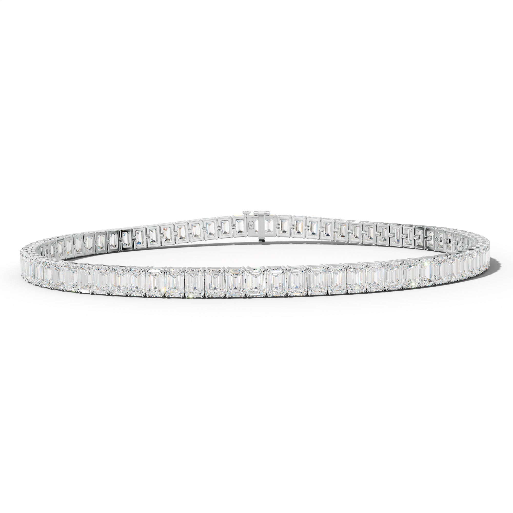 8.0 Carat Emerald Cut Tennis Bracelet