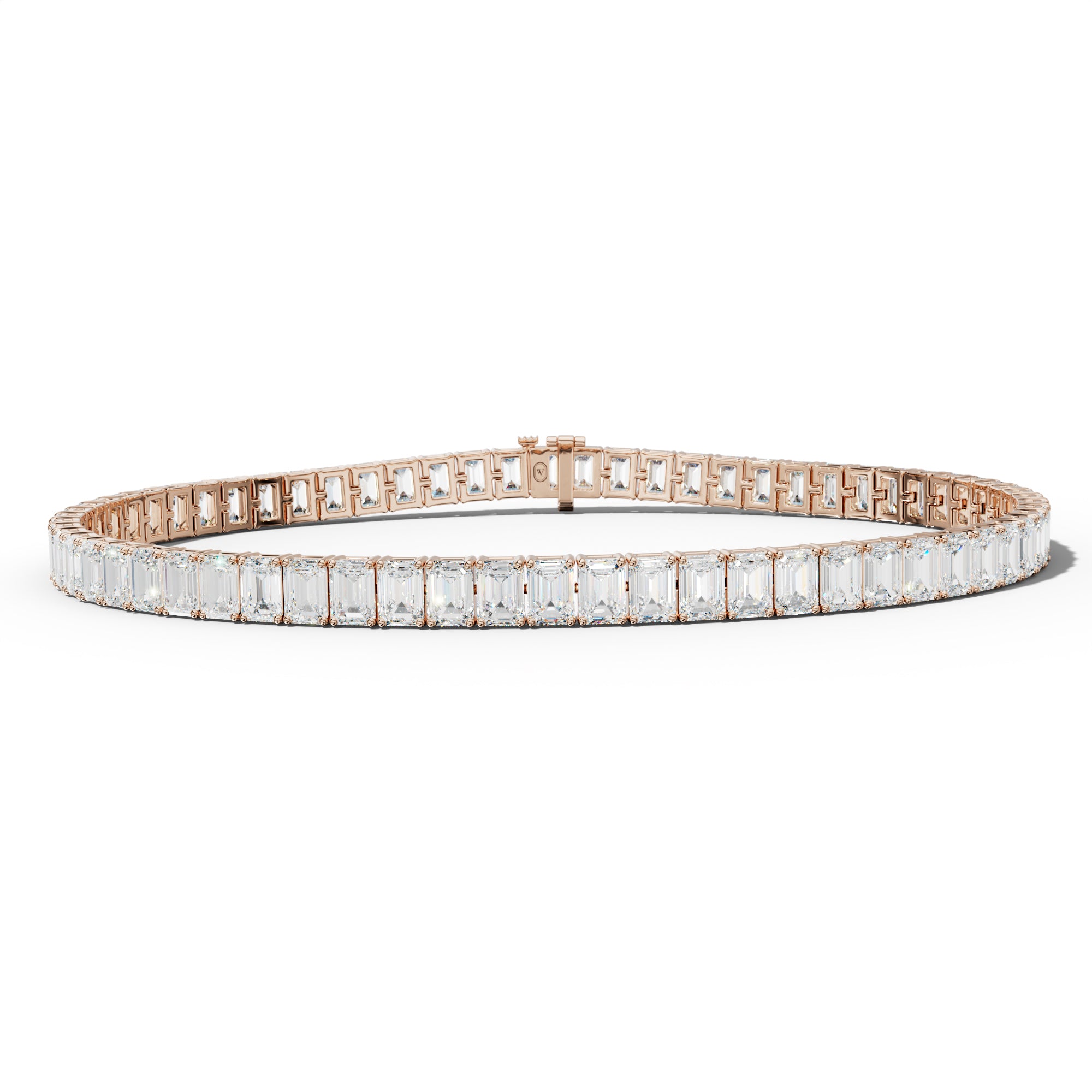 10.0 Carat Emerald Cut Tennis Bracelet