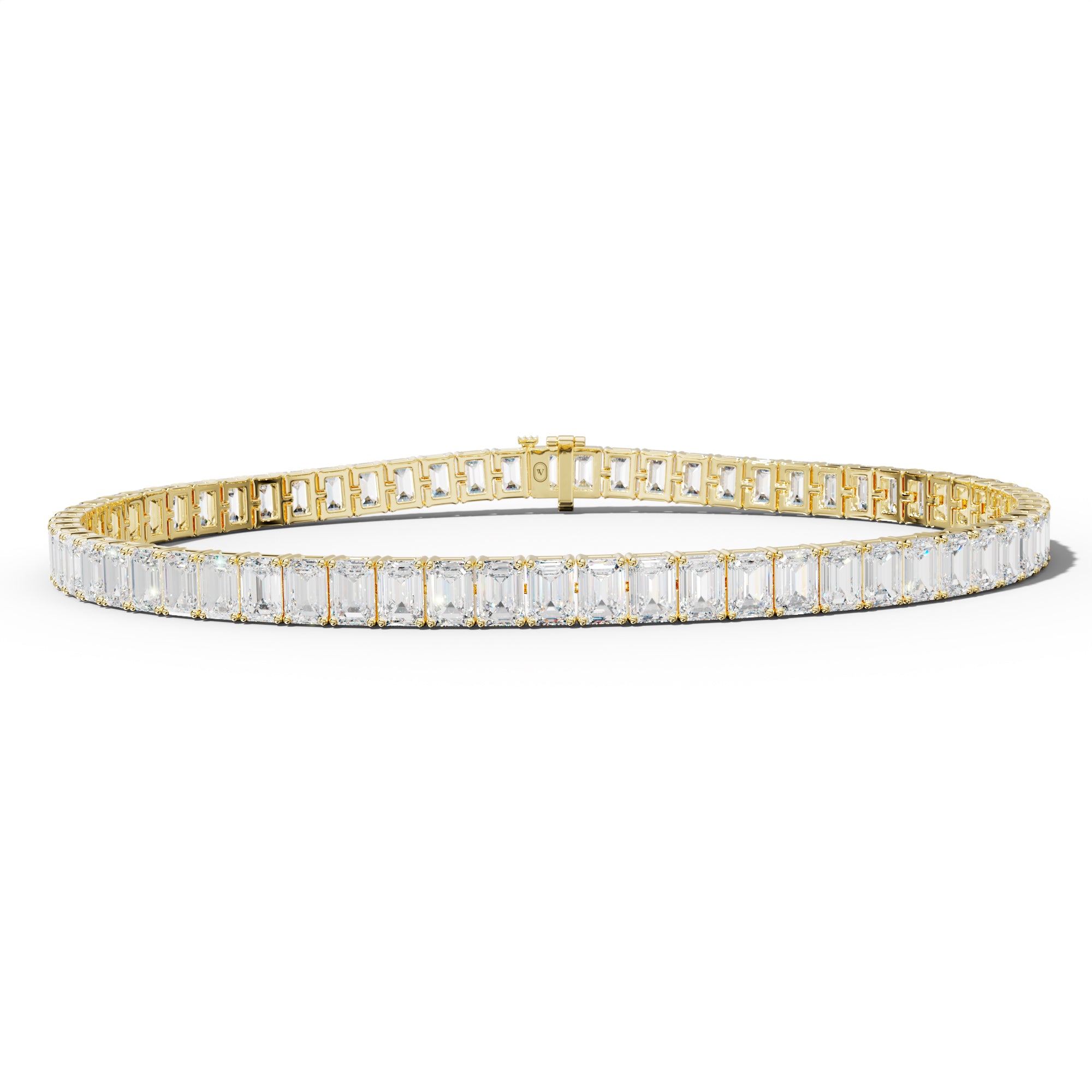 10.0 Carat Emerald Cut Tennis Bracelet