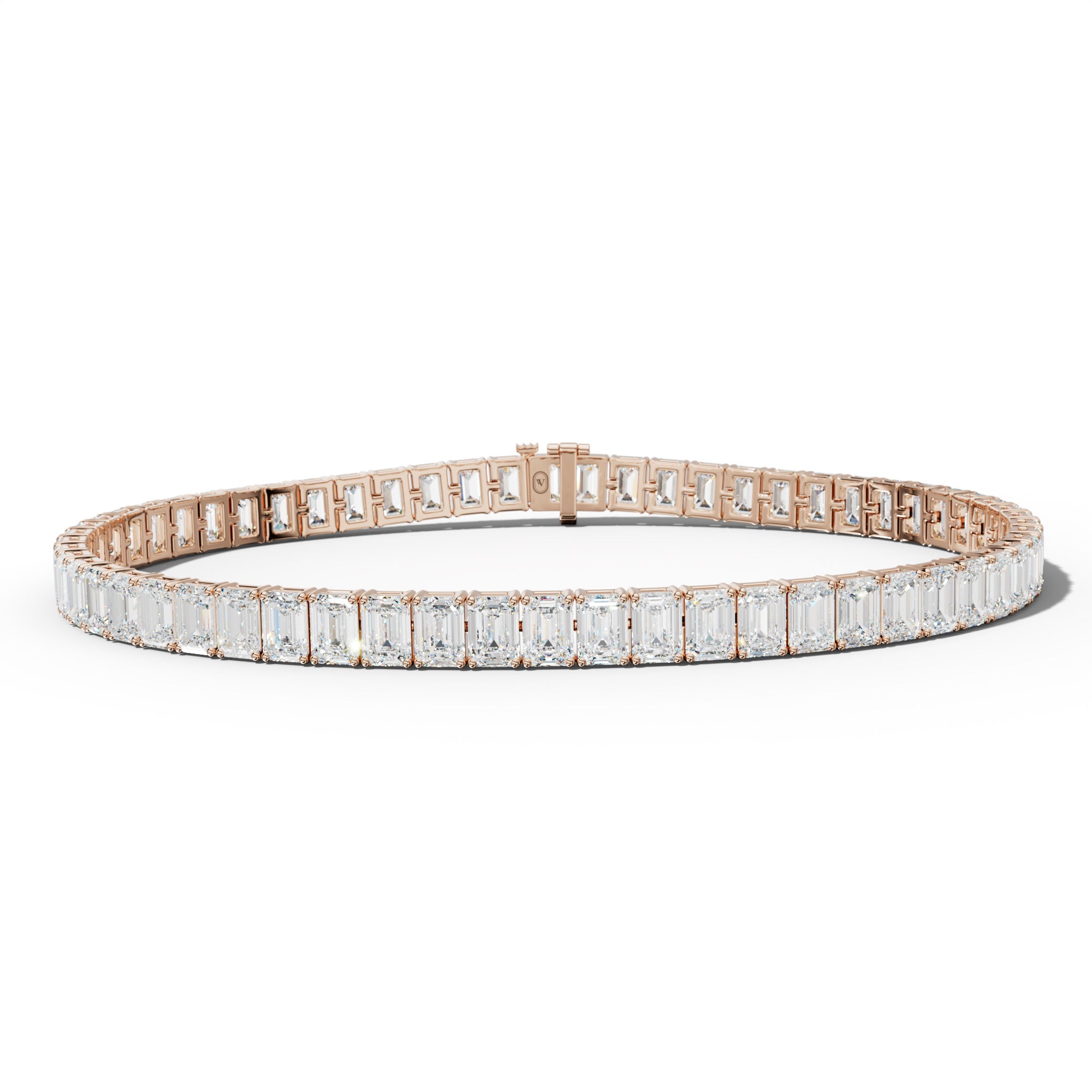 13.0 Carat Emerald Cut Tennis Bracelet