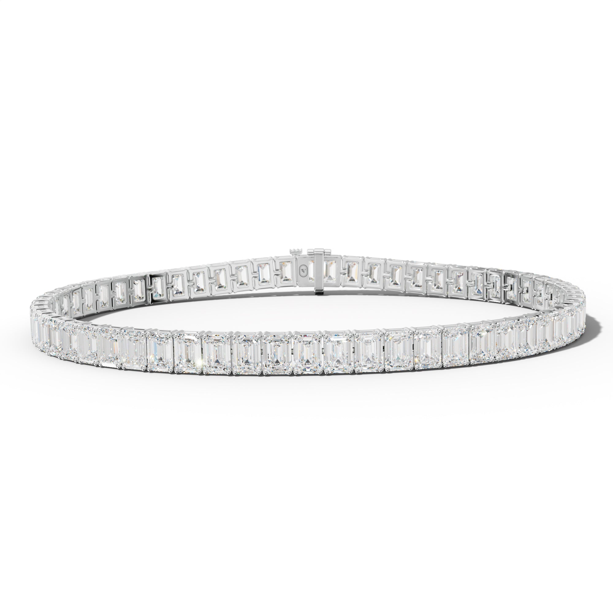 13.0 Carat Emerald Cut Tennis Bracelet