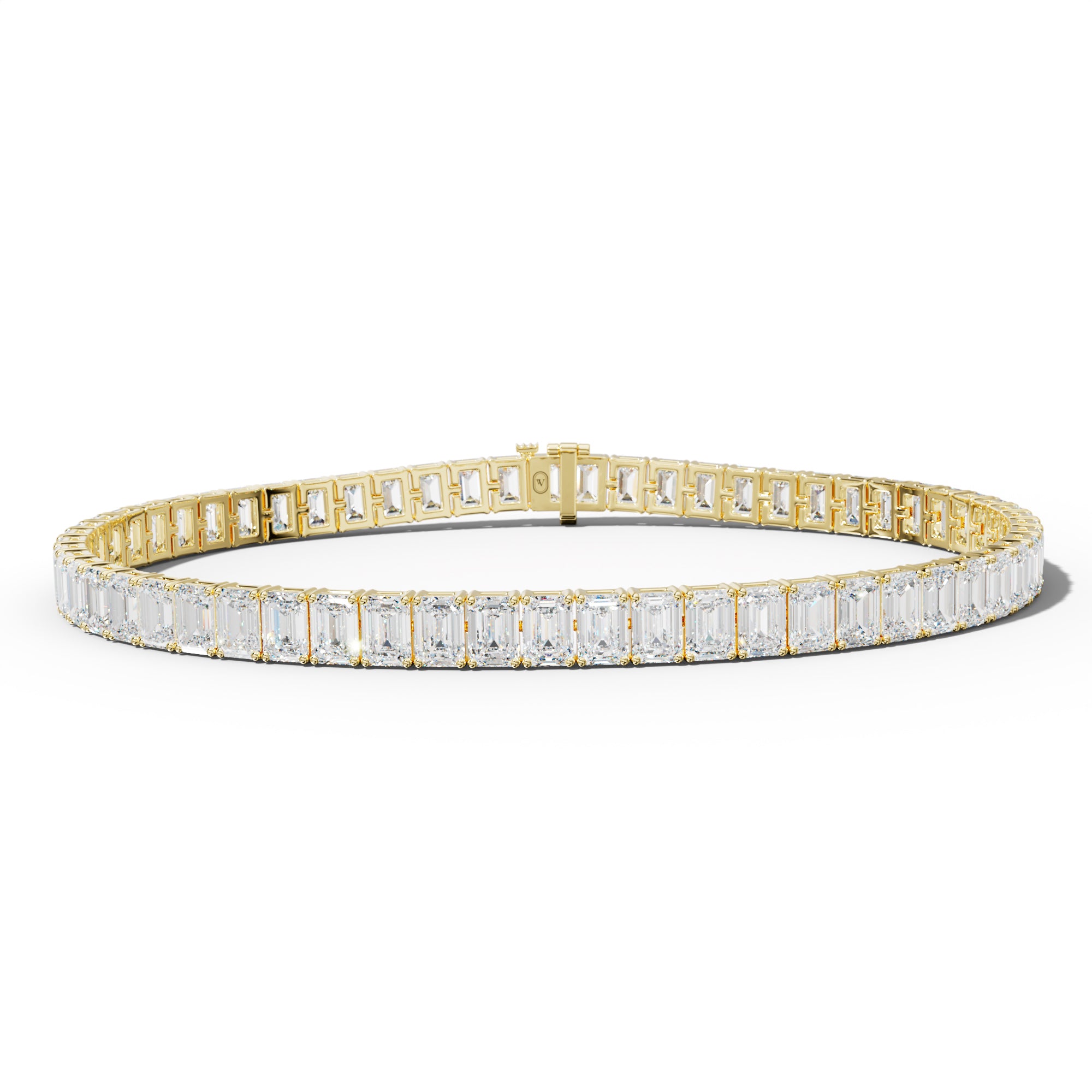 13.0 Carat Emerald Cut Tennis Bracelet