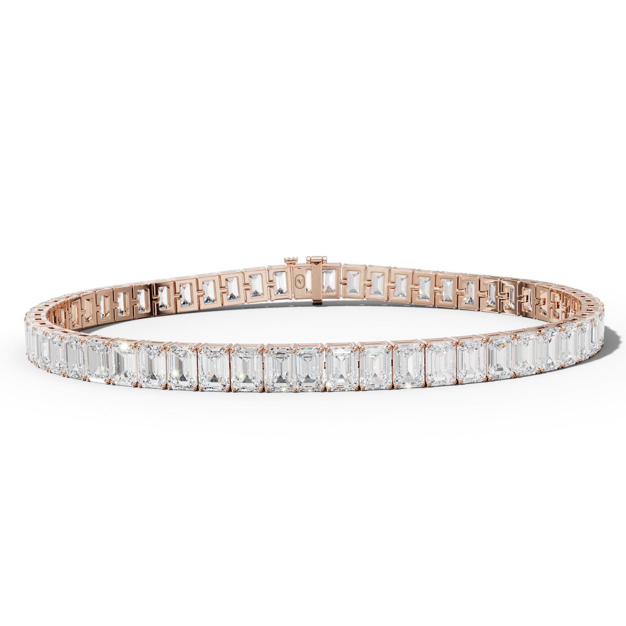 15.0 Carat Emerald Cut Tennis Bracelet