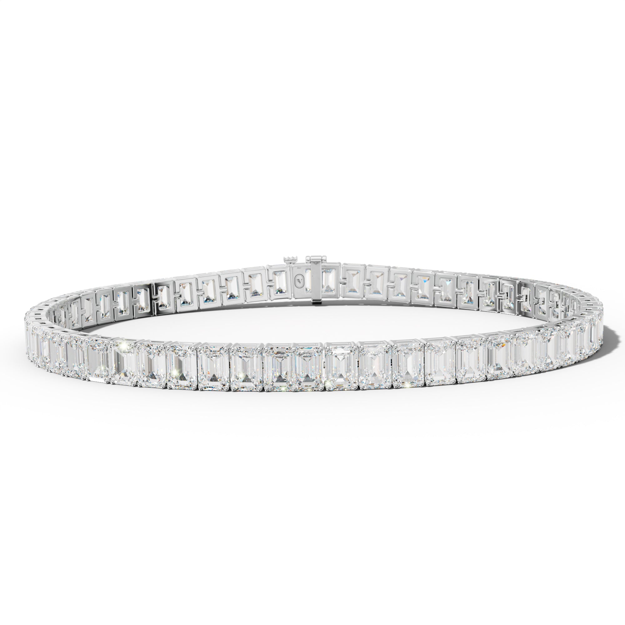 15.0 Carat Emerald Cut Tennis Bracelet