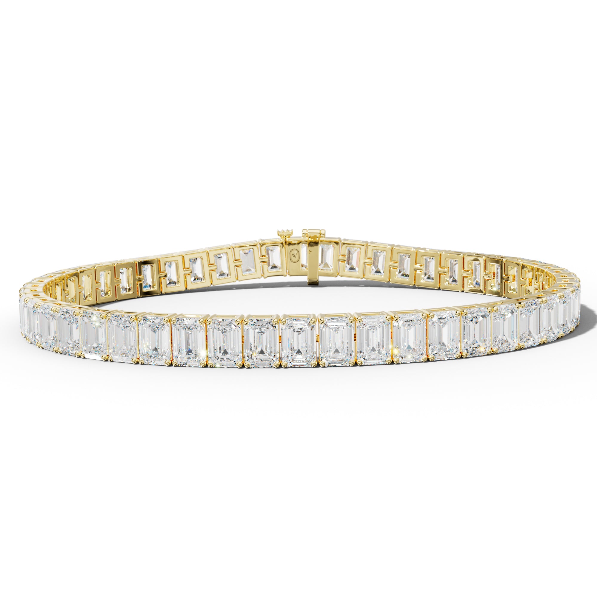 18.0 Carat Emerald Cut Tennis Bracelet