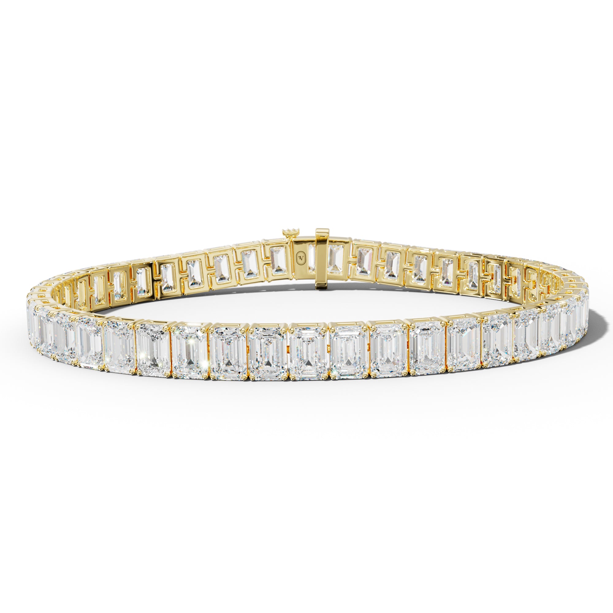 21.0 Carat Emerald Cut Tennis Bracelet