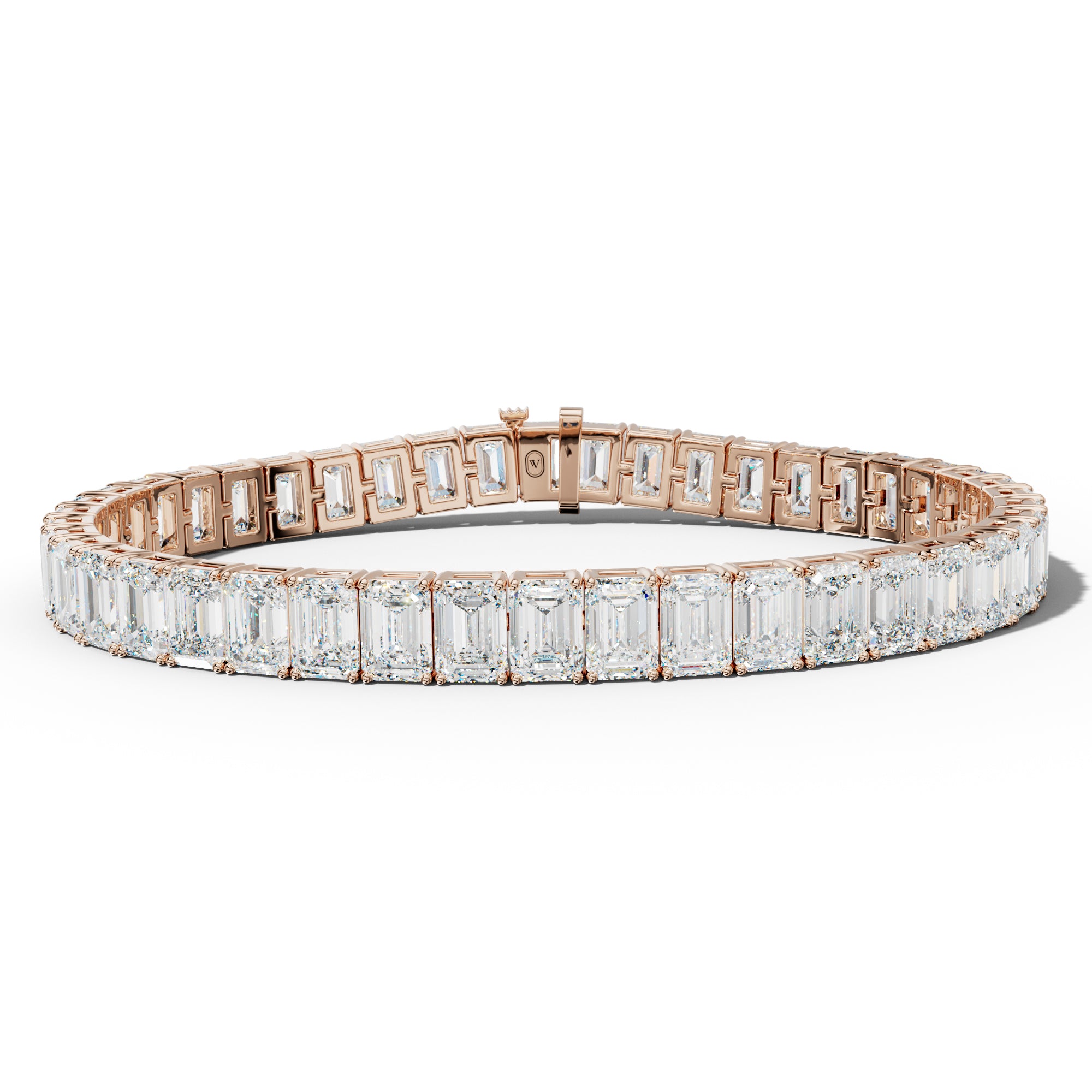 27.0 Carat Emerald Cut Tennis Bracelet