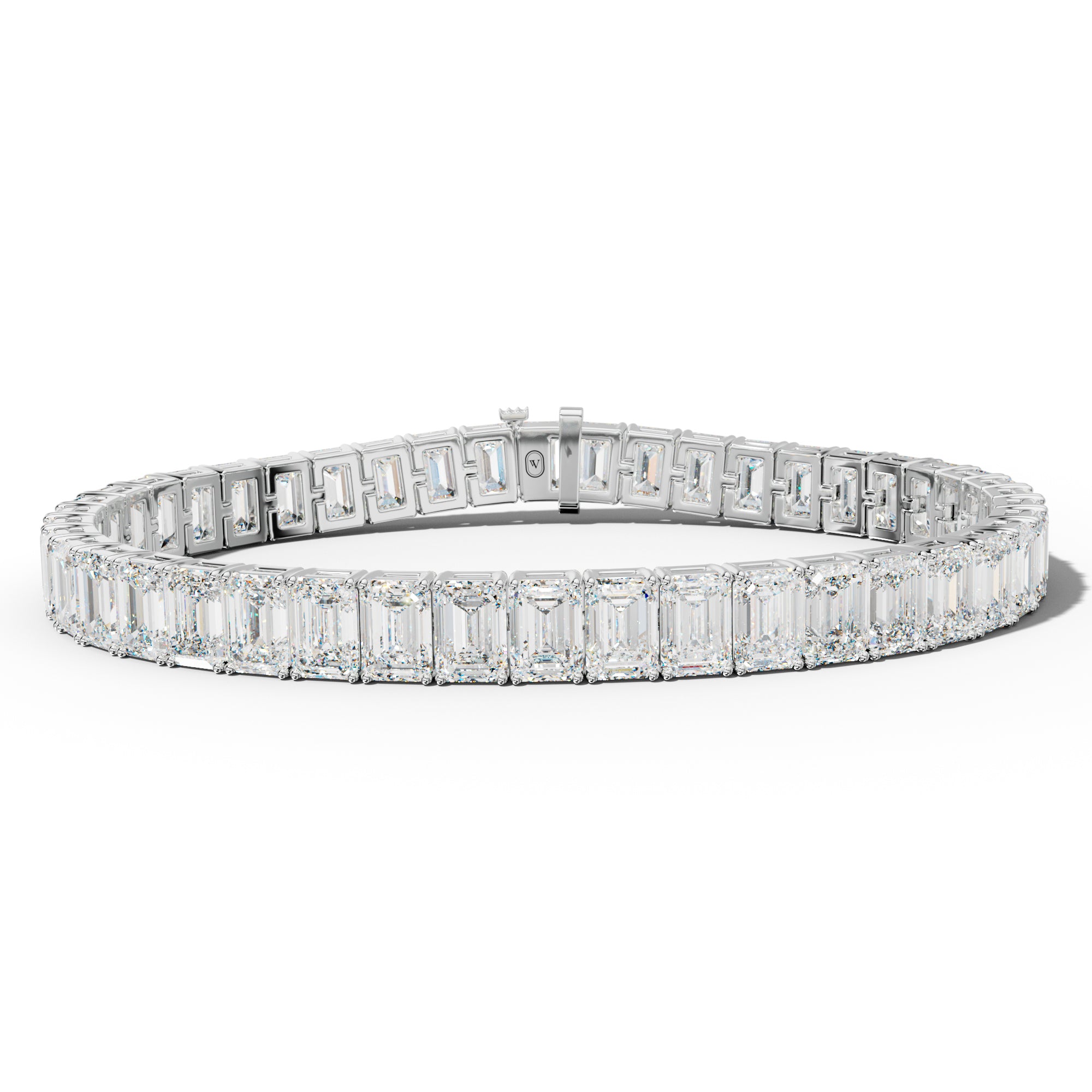 27.0 Carat Emerald Cut Tennis Bracelet