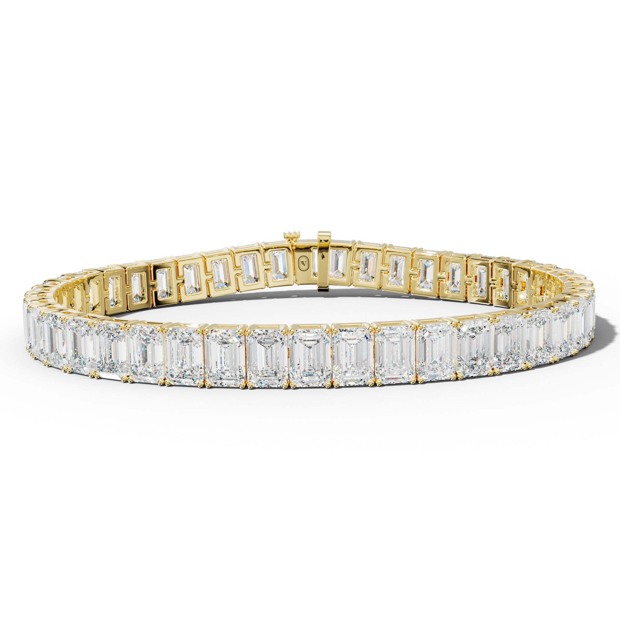 27.0 Carat Emerald Cut Tennis Bracelet