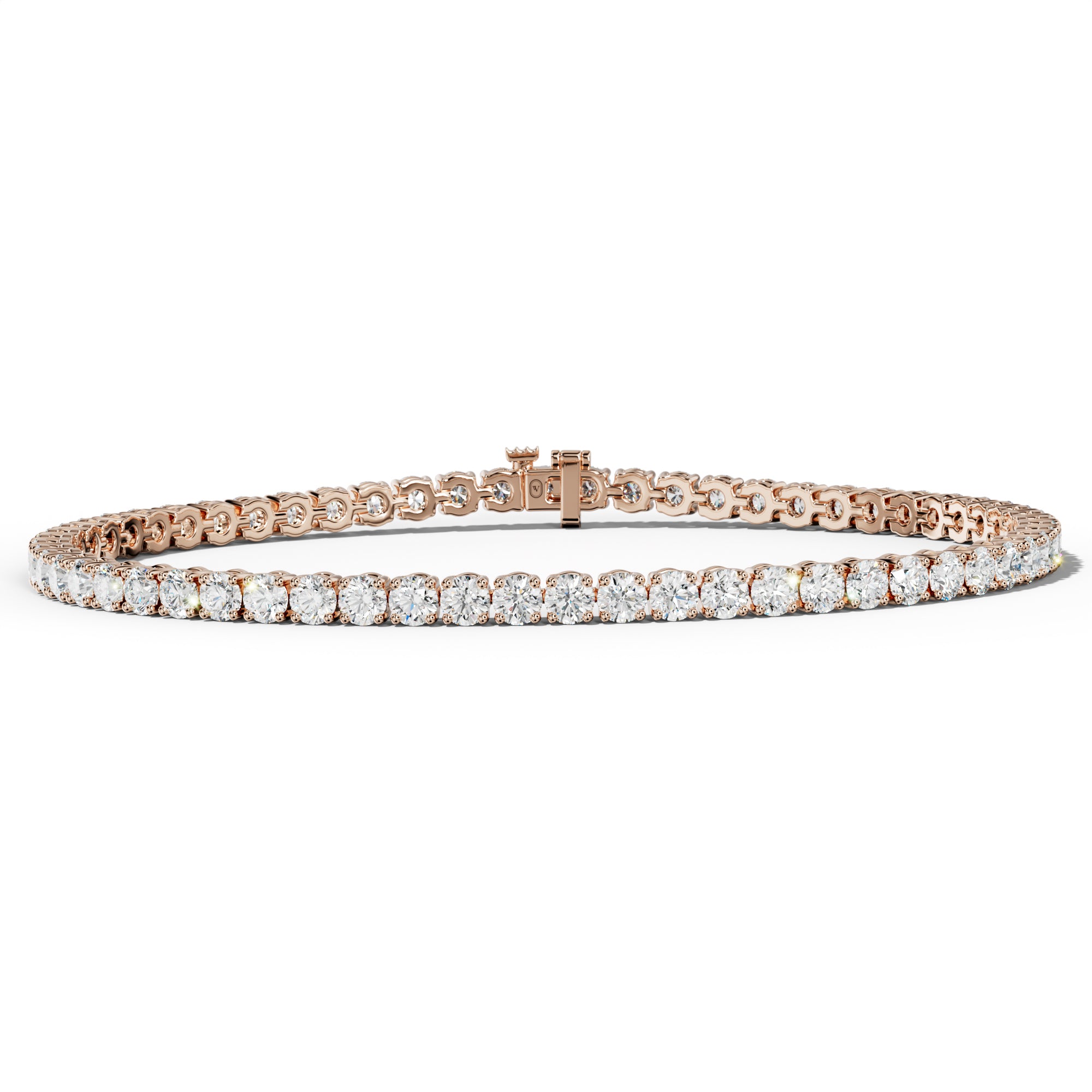 5.0 Carat Round Diamond Tennis Bracelet