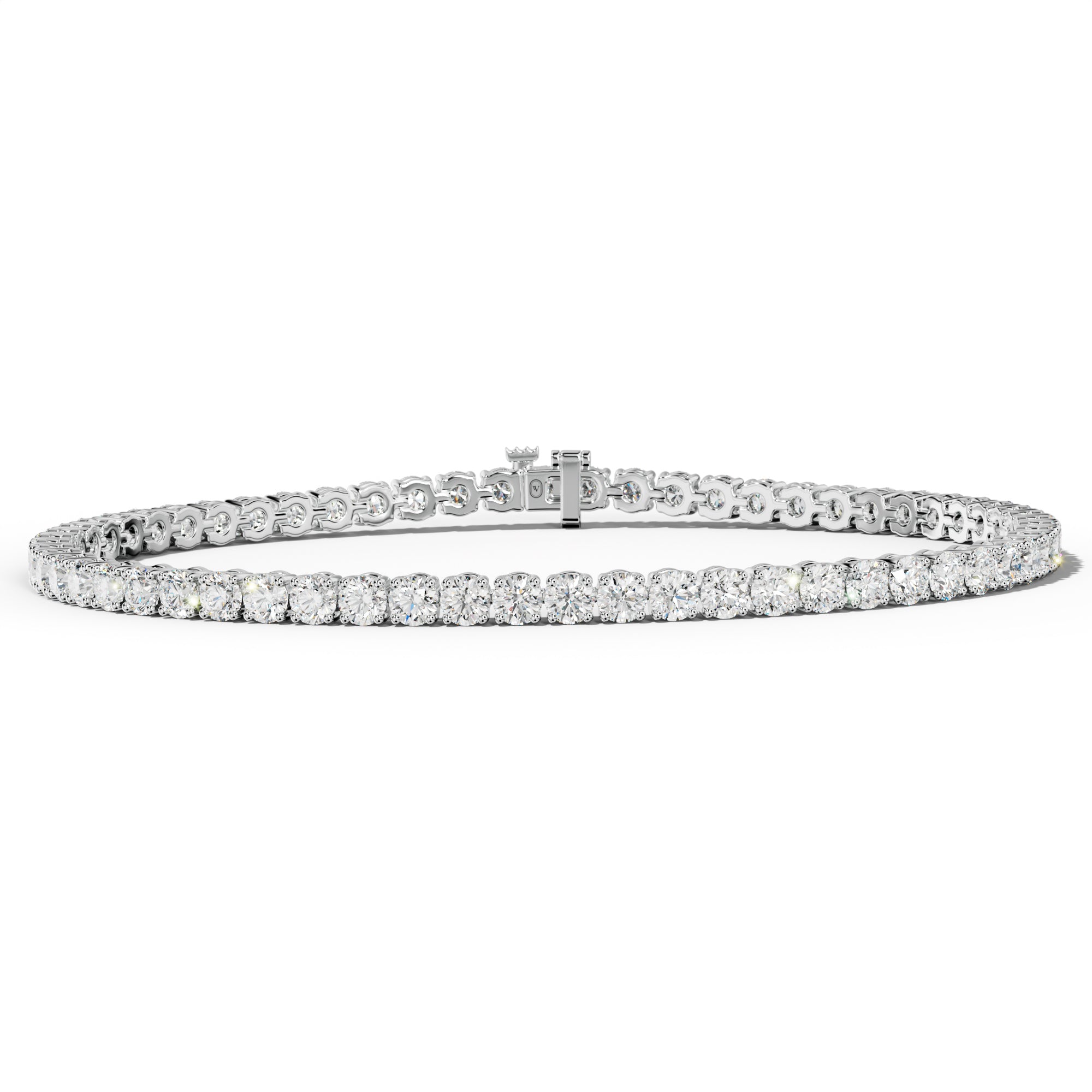5.0 Carat Round Diamond Tennis Bracelet