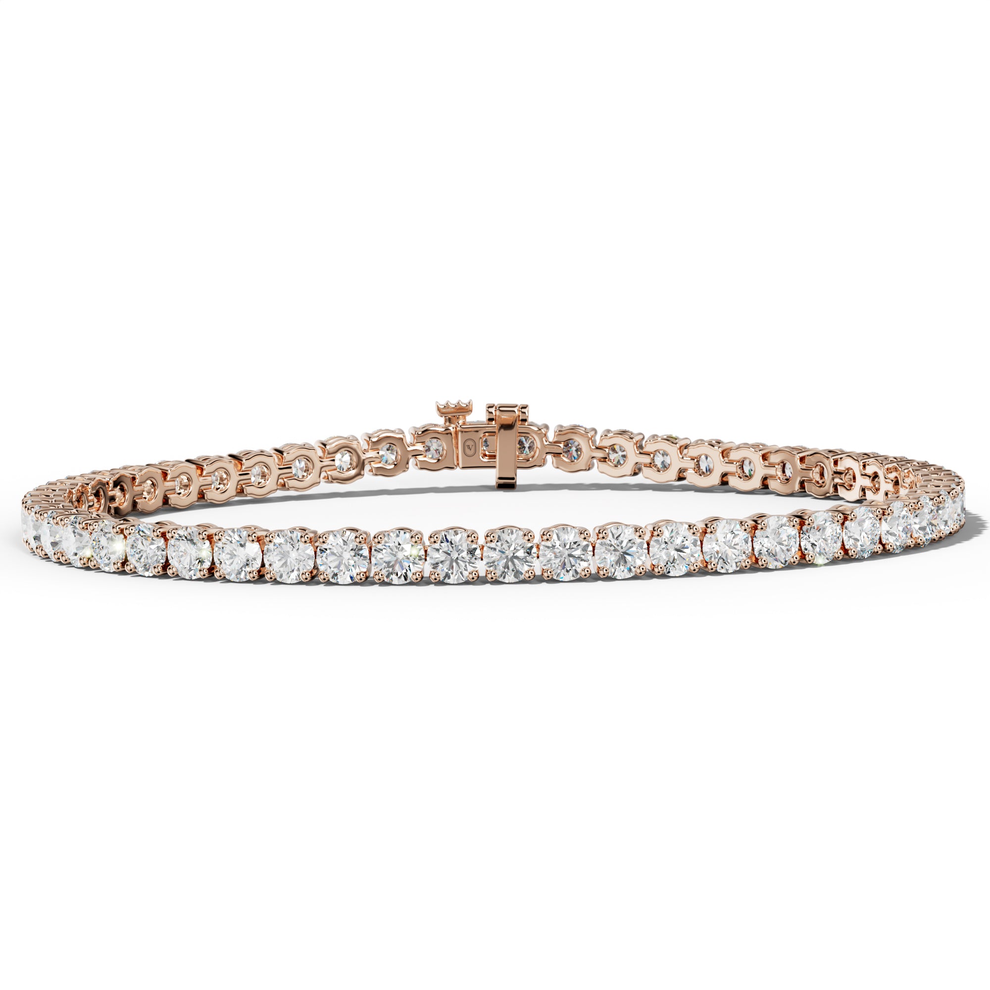 8.0 Carat Round Diamond Tennis Bracelet
