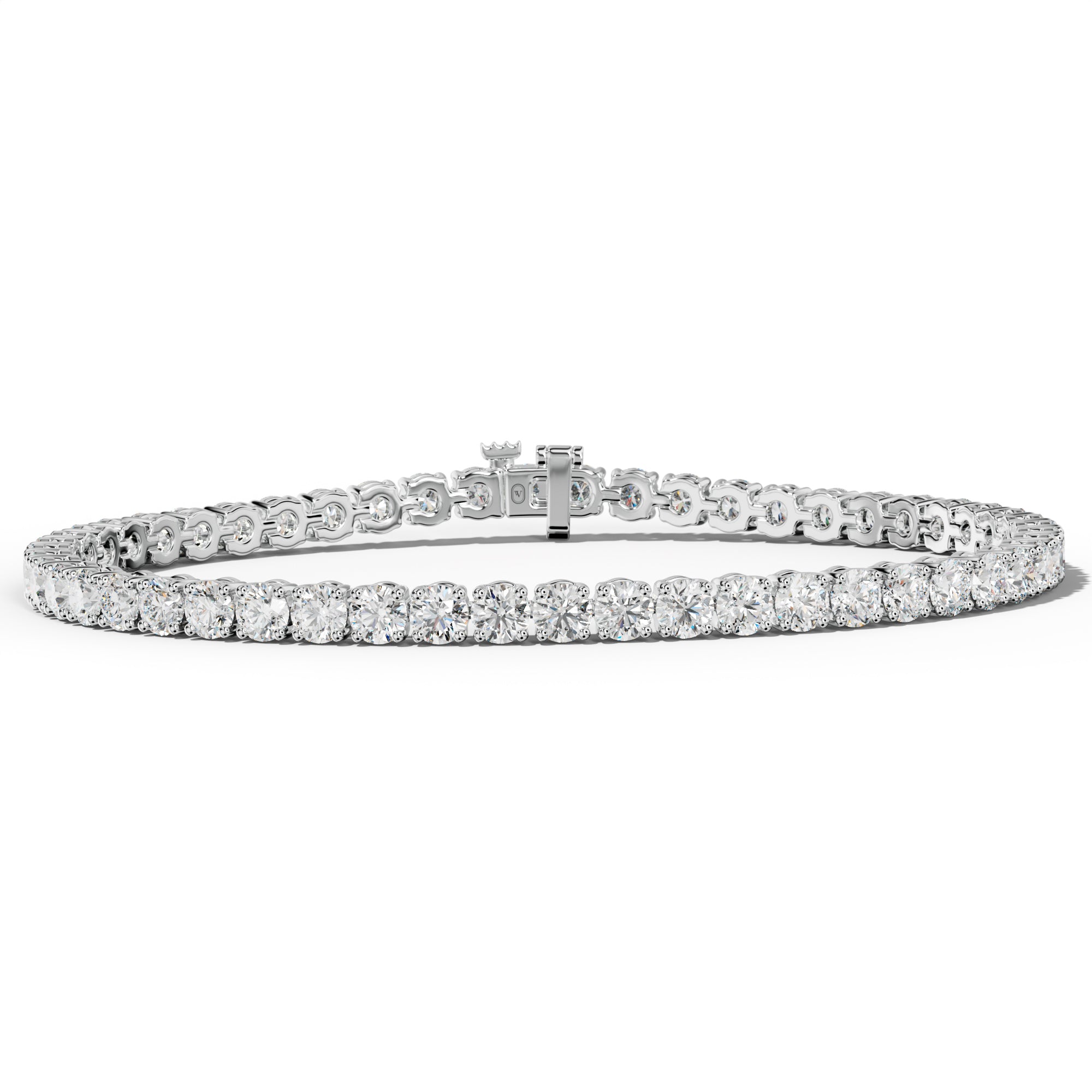 8.0 Carat Round Diamond Tennis Bracelet