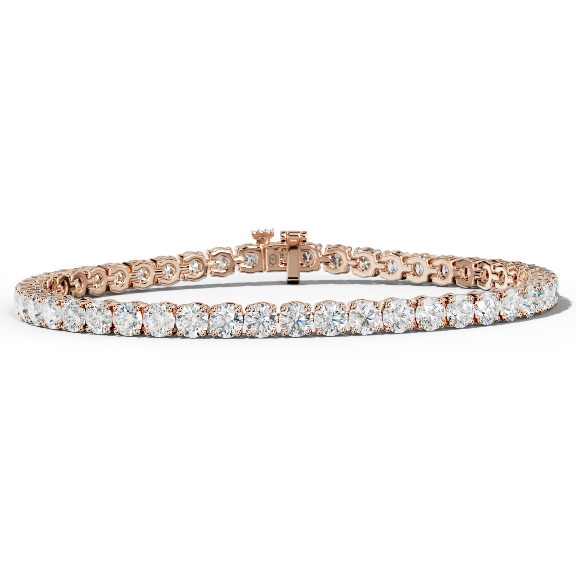 10.0 Carat Round Diamond Tennis Bracelet