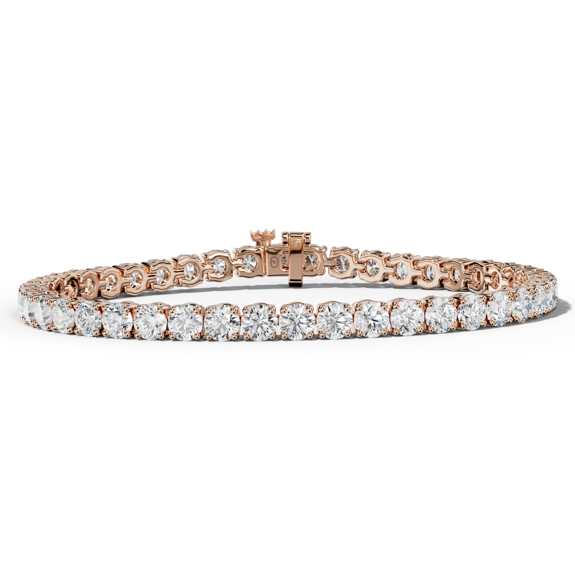 12.0 Carat Round Diamond Tennis Bracelet