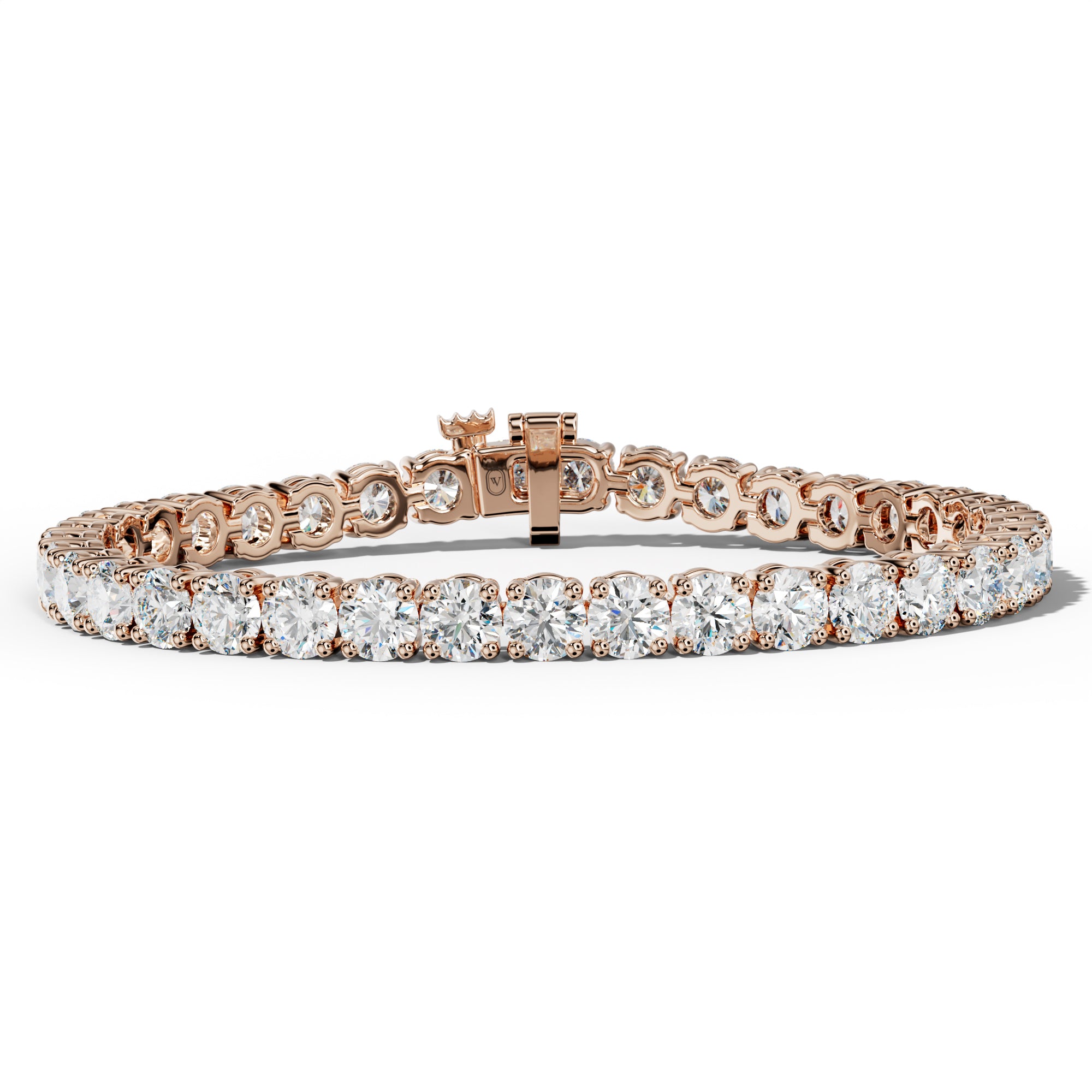 18.0 Carat Round Diamond Tennis Bracelet