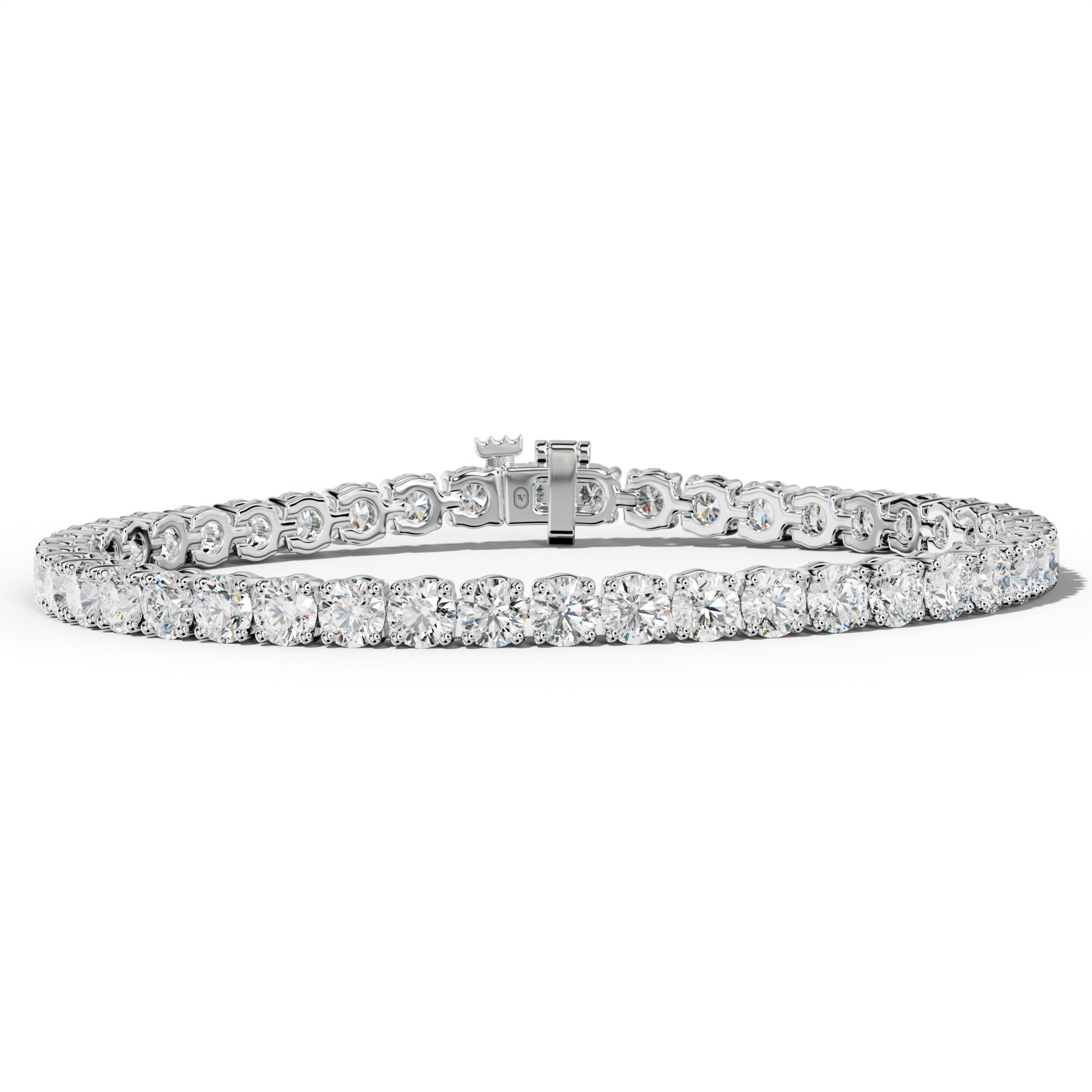 12.0 Carat Round Diamond Tennis Bracelet