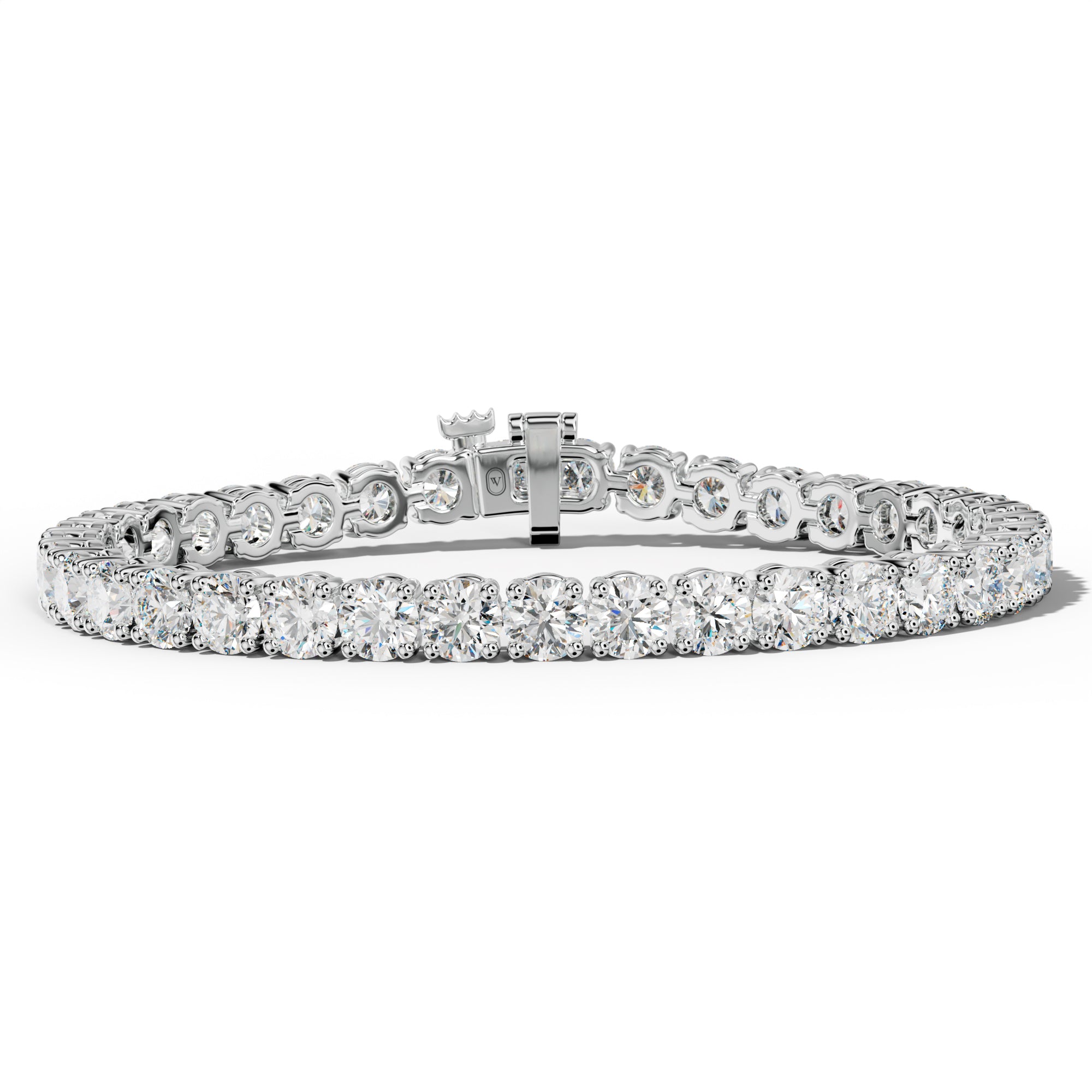 18.0 Carat Round Diamond Tennis Bracelet