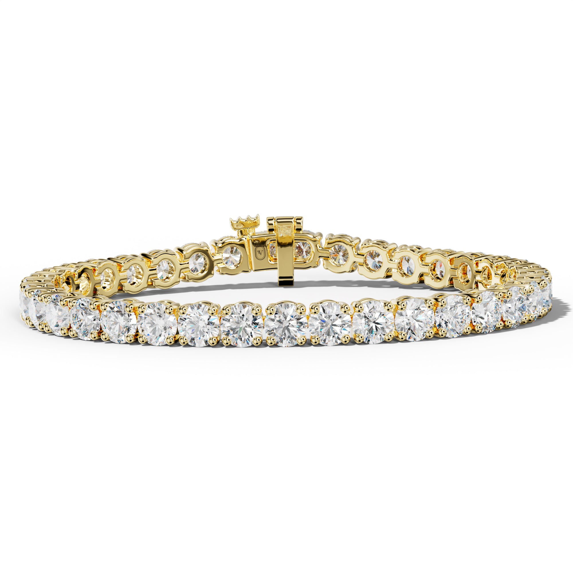 18.0 Carat Round Diamond Tennis Bracelet