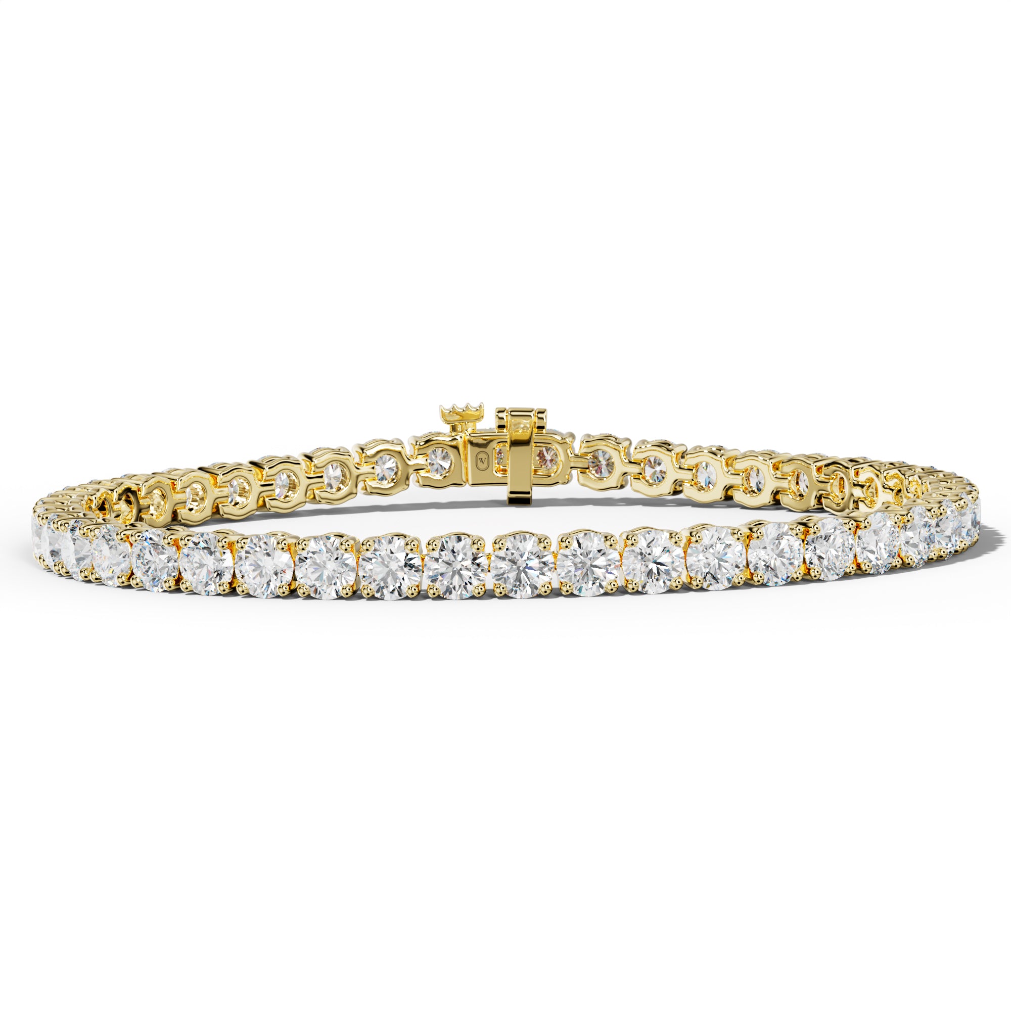 12.0 Carat Round Diamond Tennis Bracelet