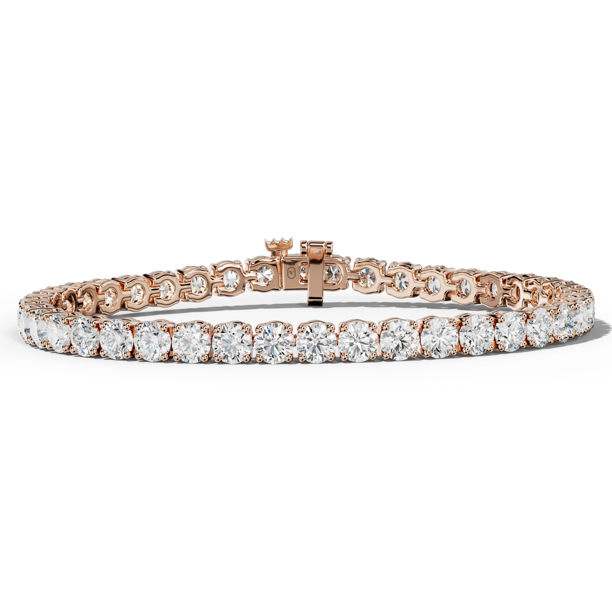 13.0 Carat Round Diamond Tennis Bracelet