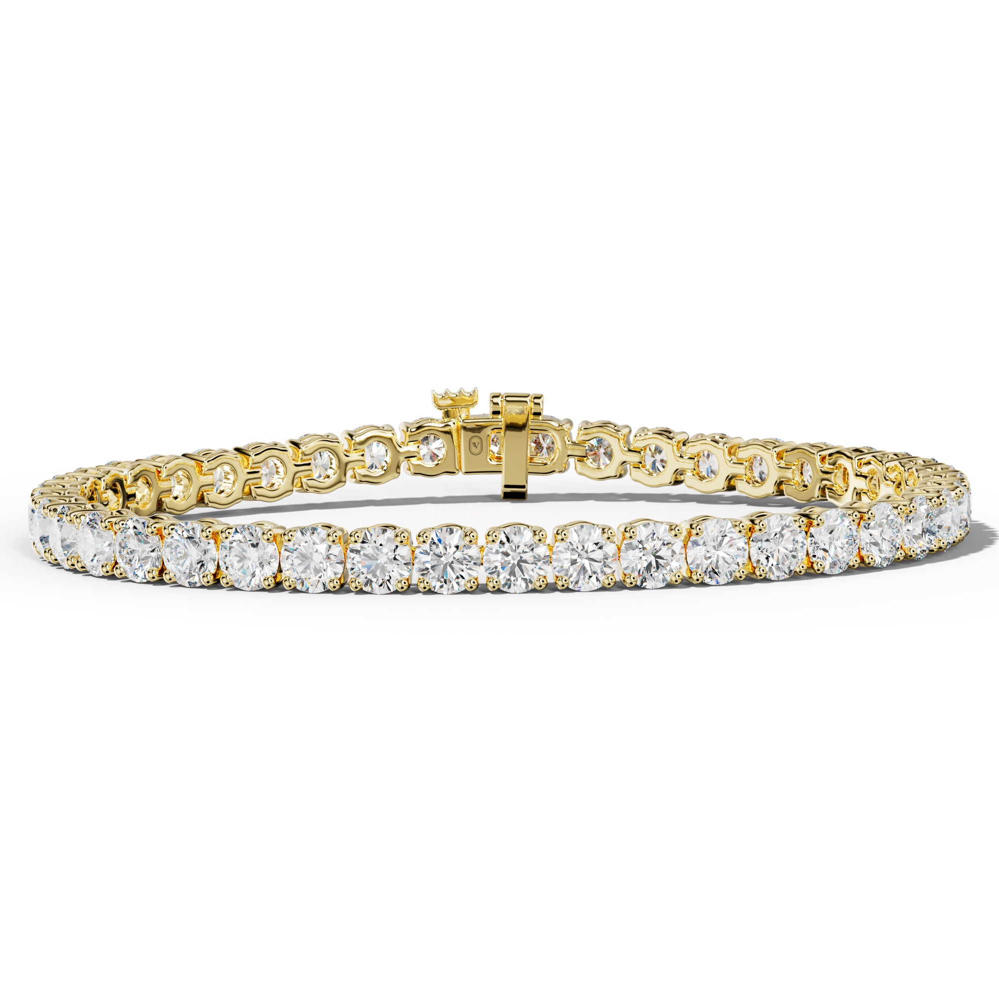 13.0 Carat Round Diamond Tennis Bracelet