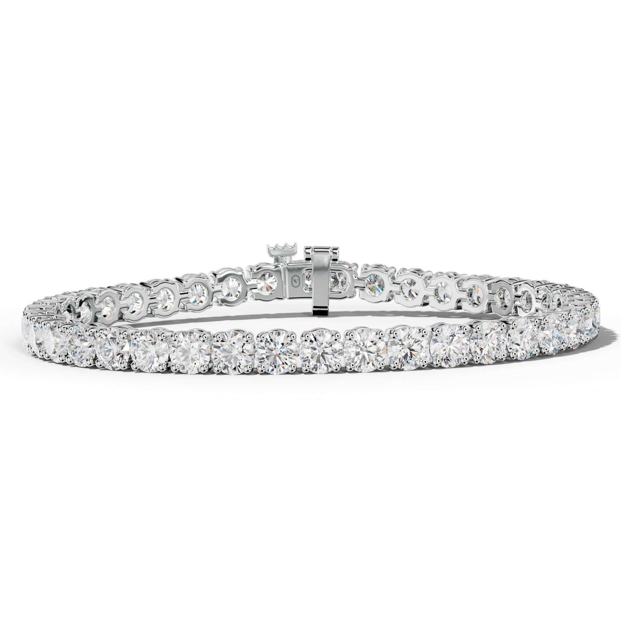 15.0 Carat Round Diamond Tennis Bracelet