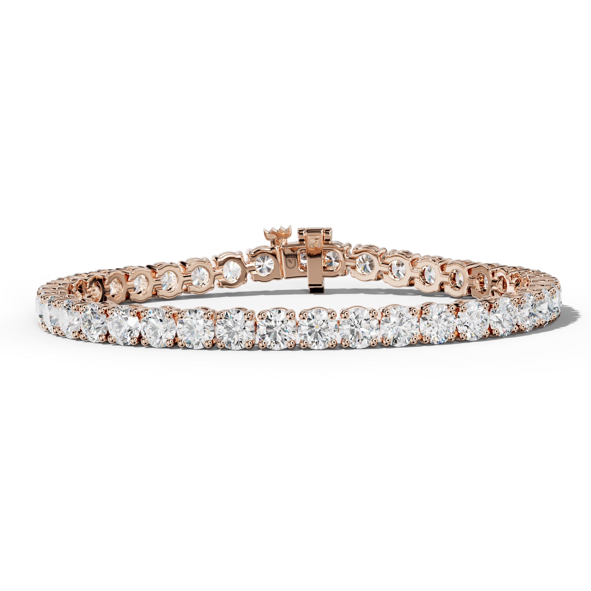 17.0 Carat Round Diamond Tennis Bracelet