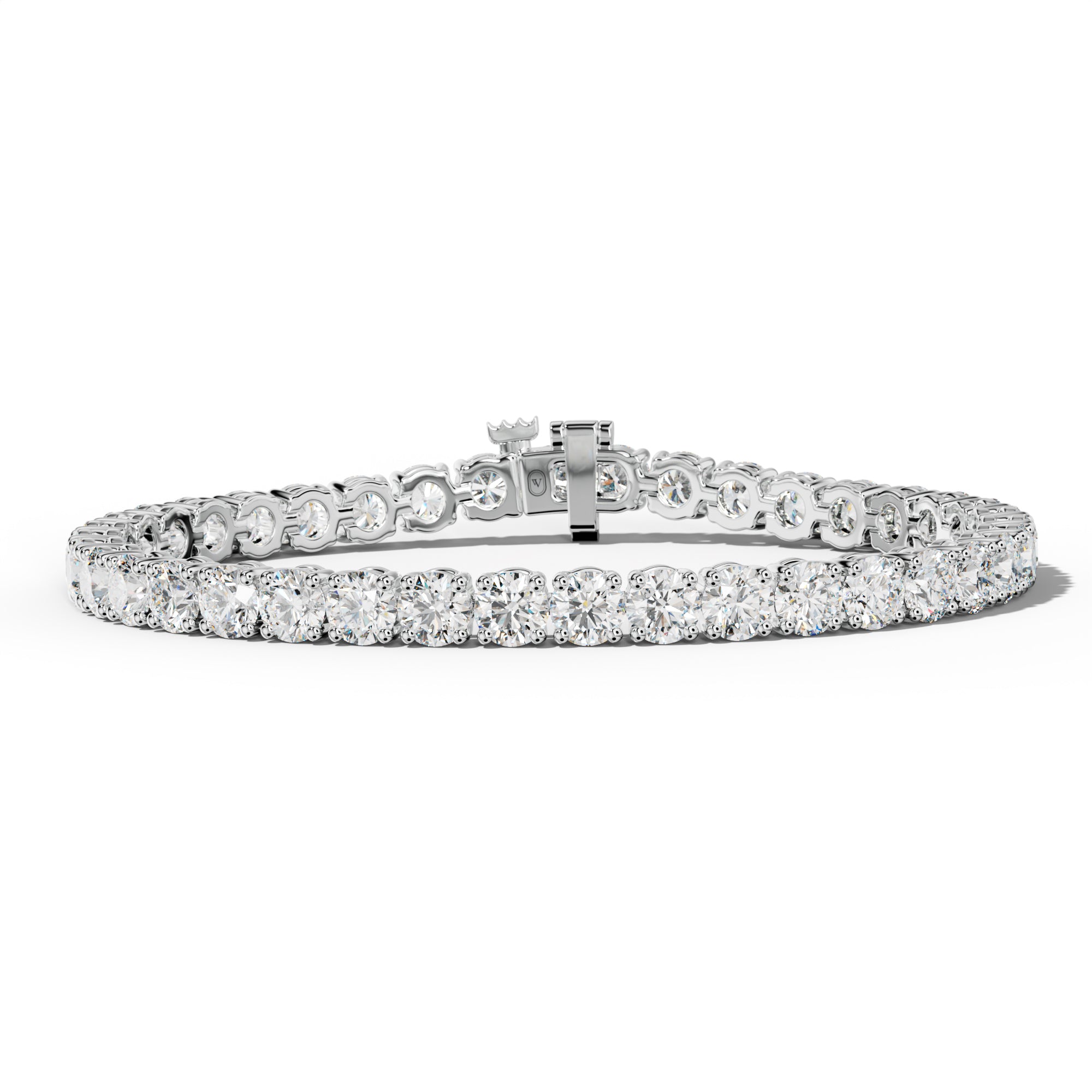 17.0 Carat Round Diamond Tennis Bracelet