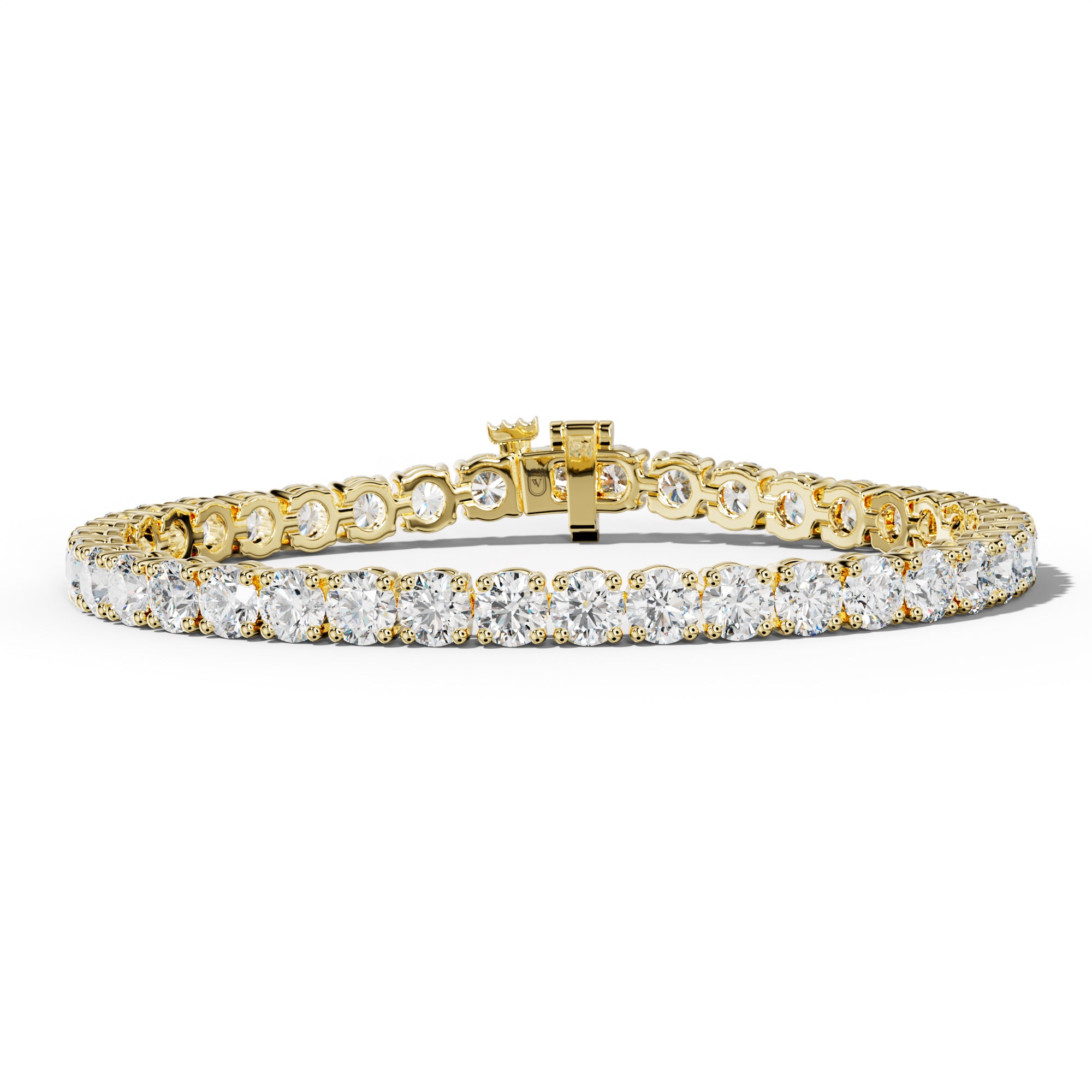 17.0 Carat Round Diamond Tennis Bracelet