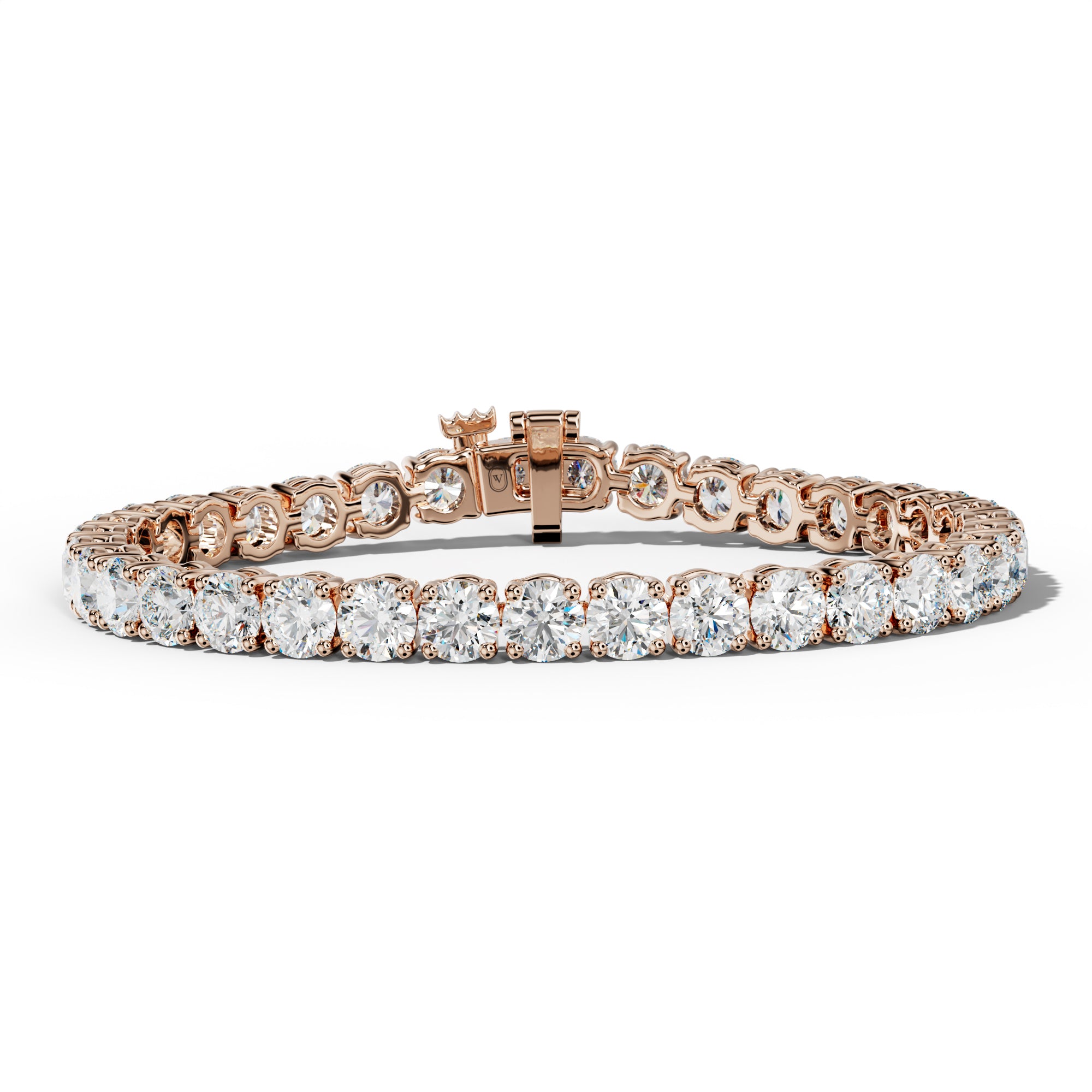 20.0 Carat Round Diamond Tennis Bracelet