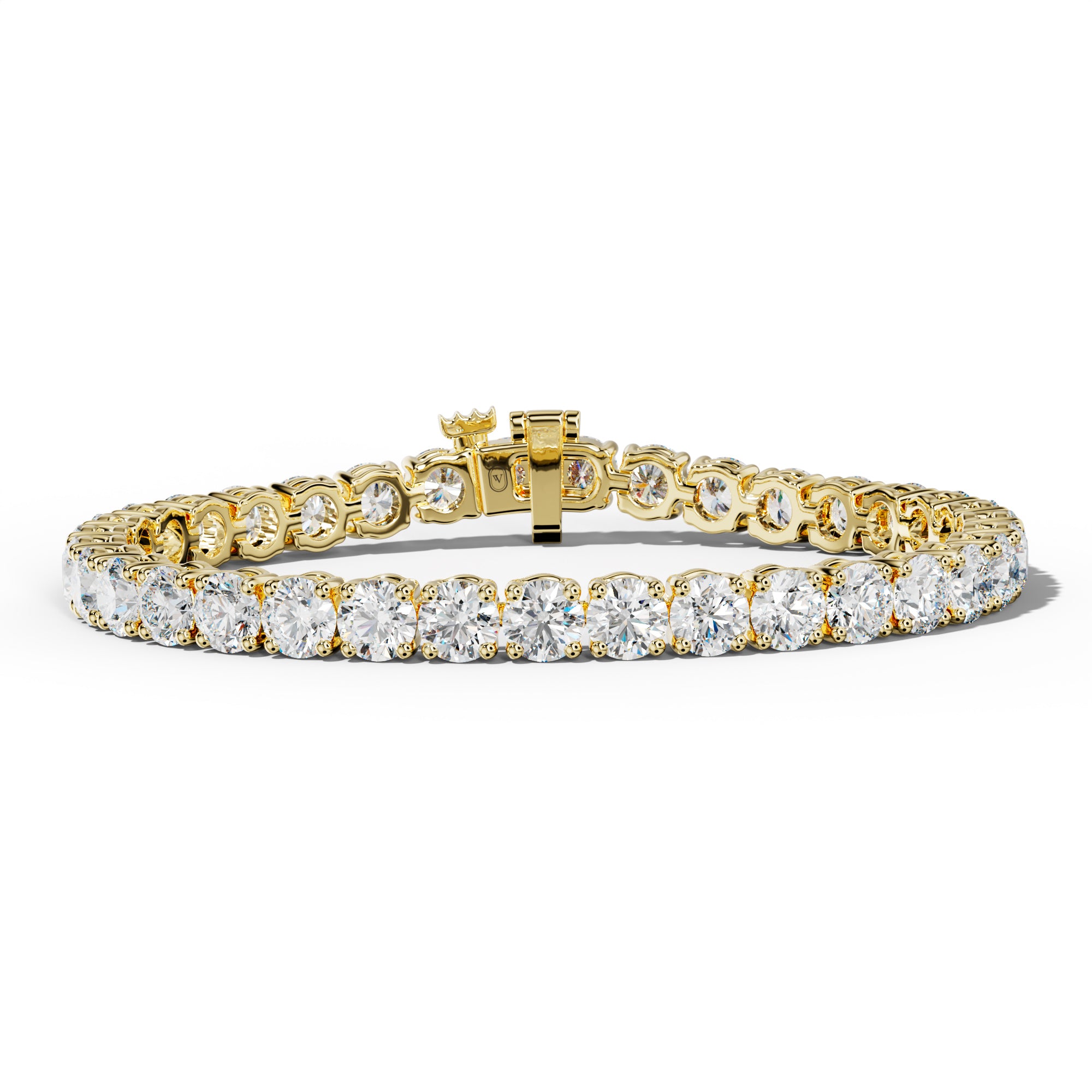 20.0 Carat Round Diamond Tennis Bracelet