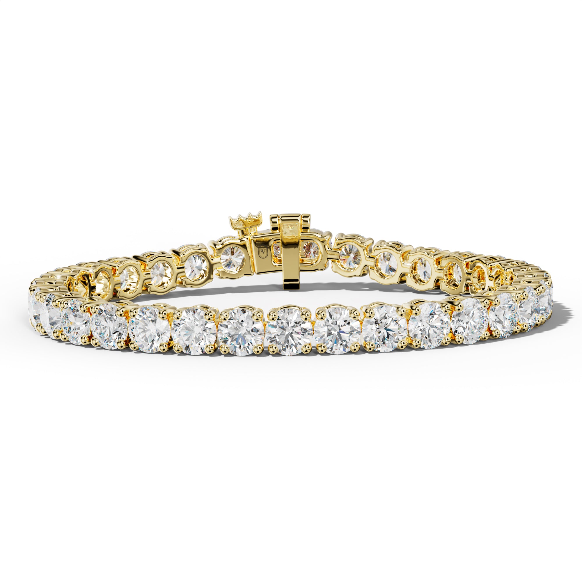 22.0 Carat Round Diamond Tennis Bracelet