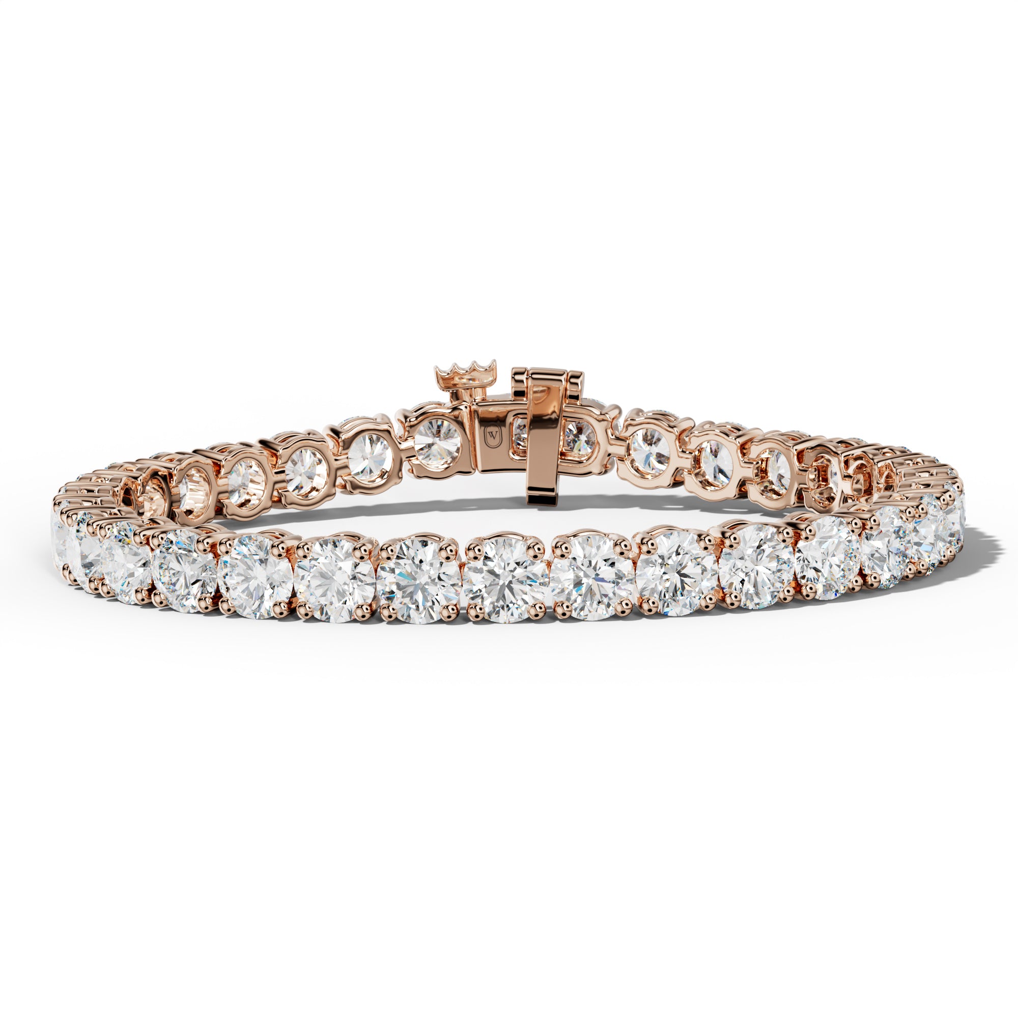 23.0 Carat Round Diamond Tennis Bracelet