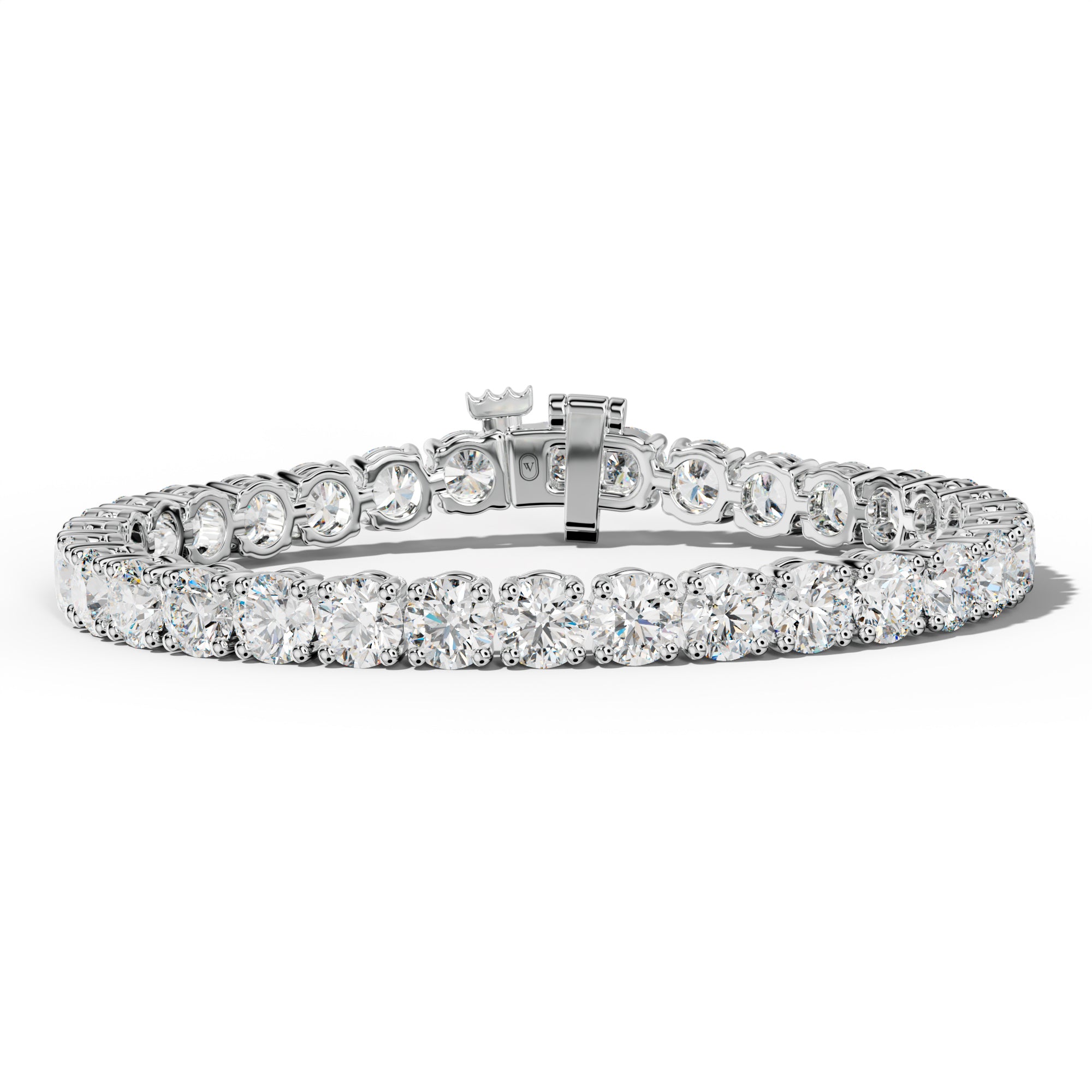 23.0 Carat Round Diamond Tennis Bracelet