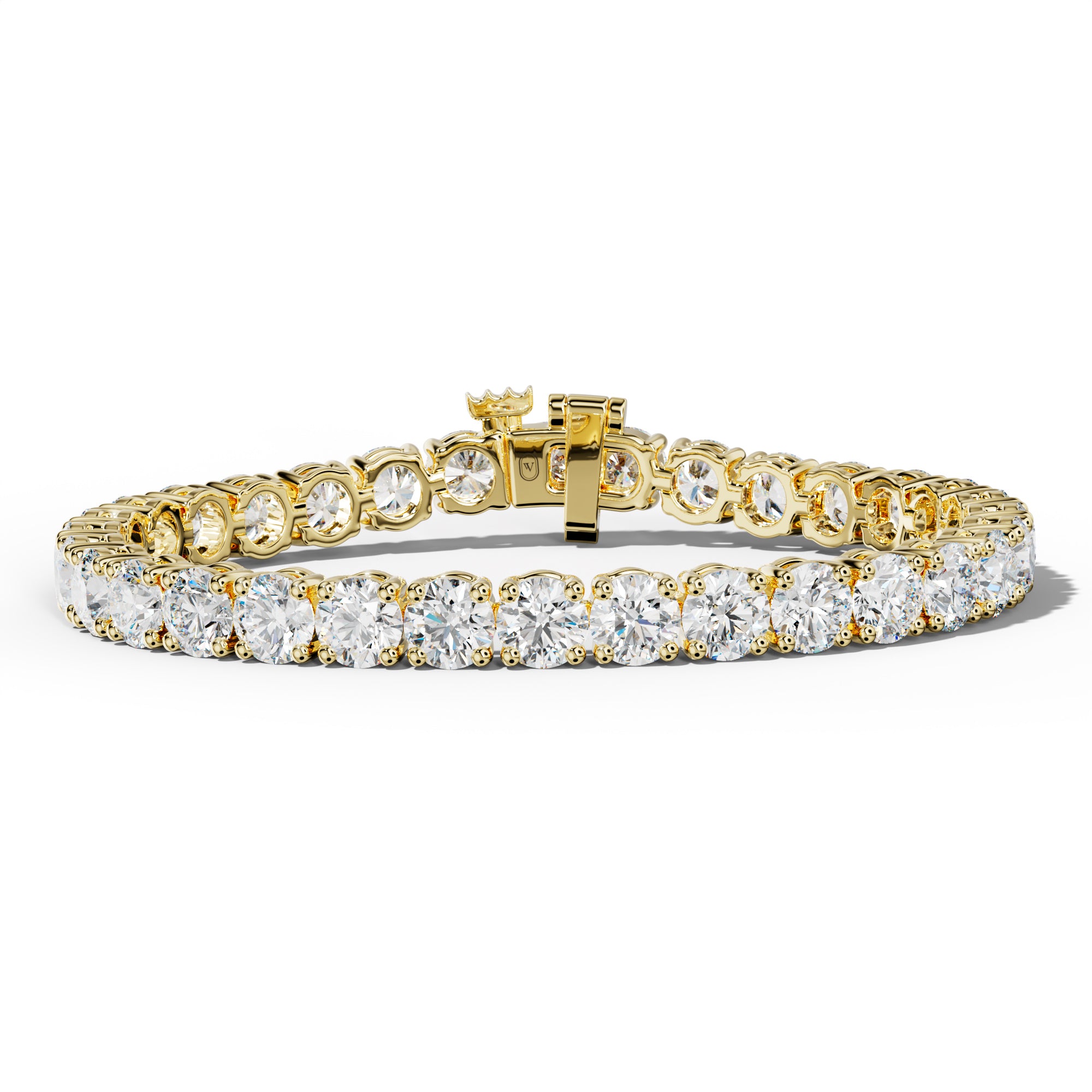 23.0 Carat Round Diamond Tennis Bracelet