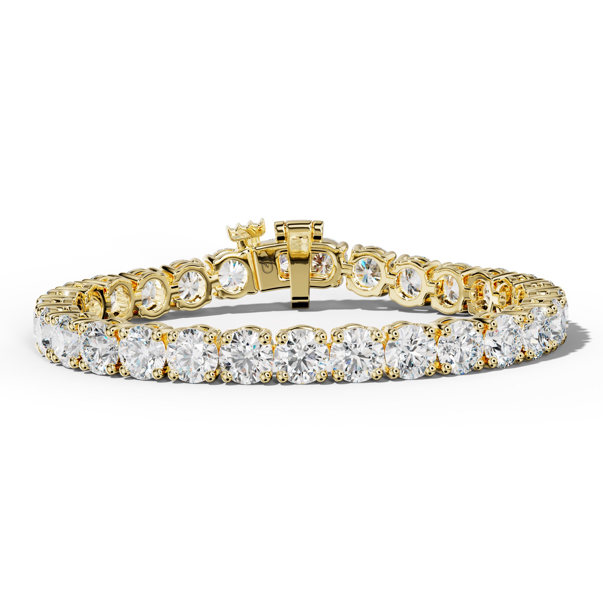 27.0 Carat Round Diamond Tennis Bracelet