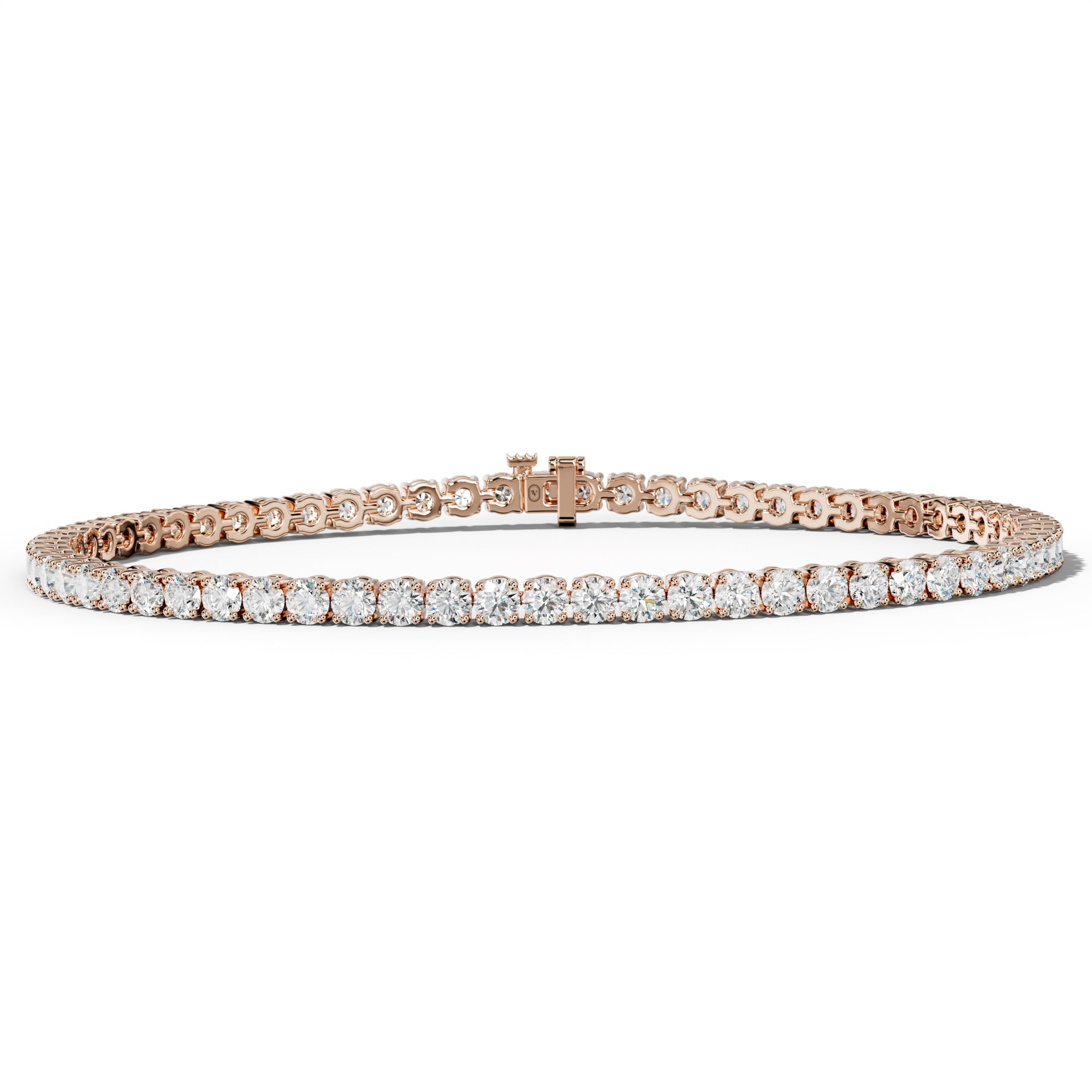 4.0 Carat Round Diamond Tennis Bracelet