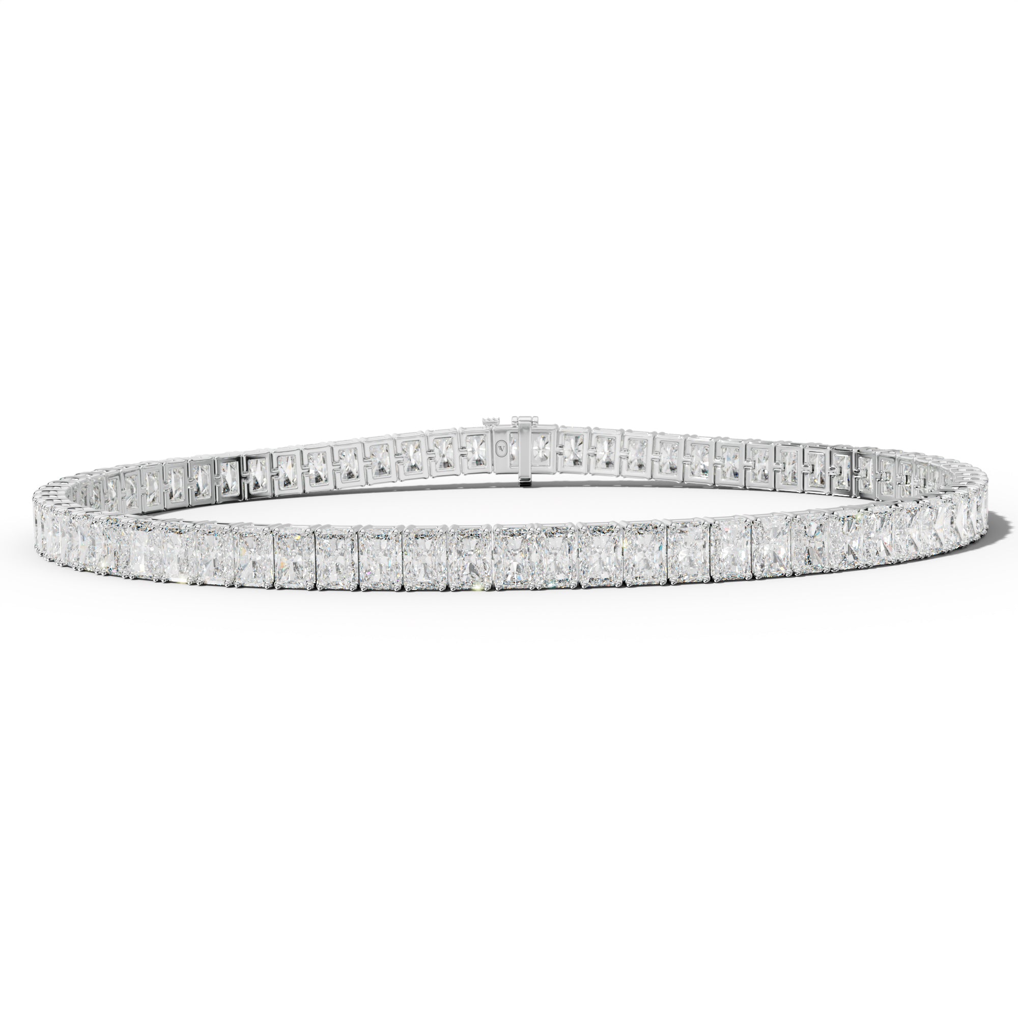 9.0 Carat Radiant Diamond Tennis Bracelet