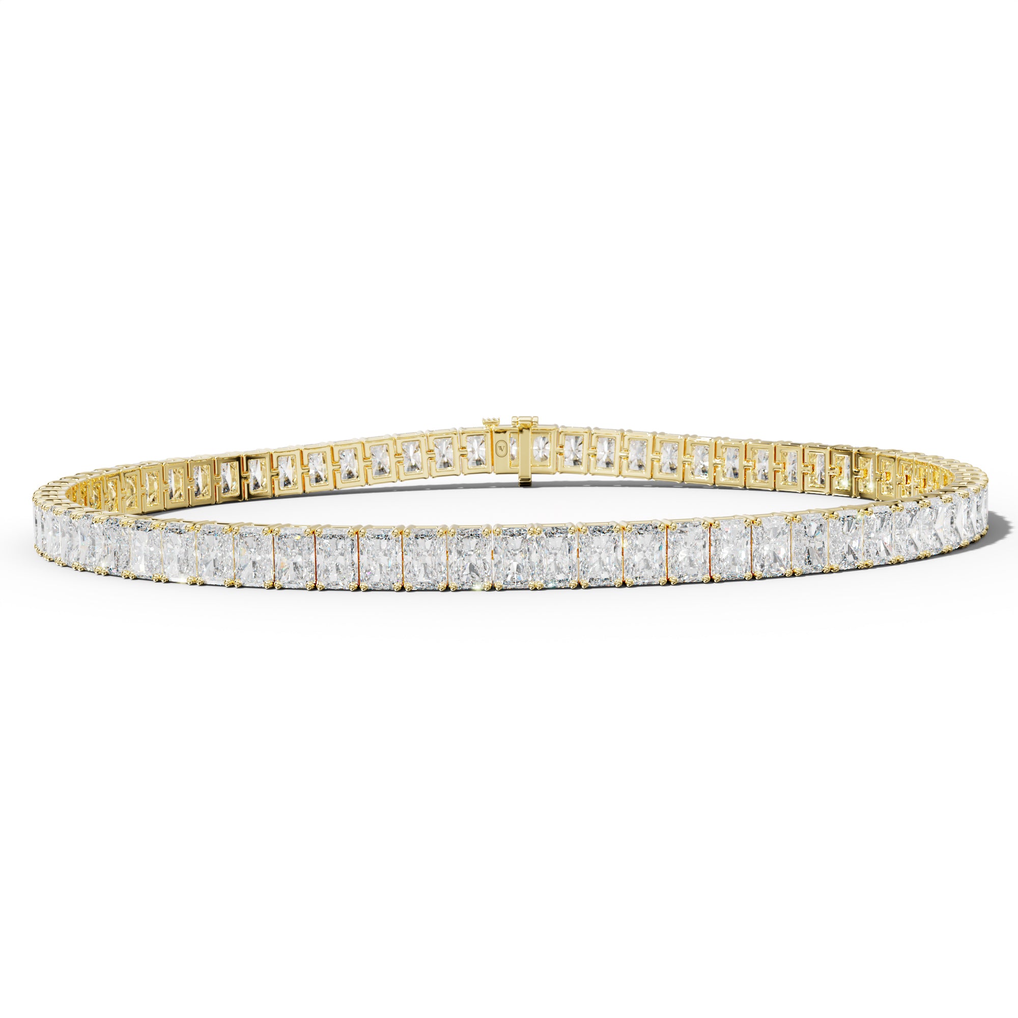 9.0 Carat Radiant Diamond Tennis Bracelet