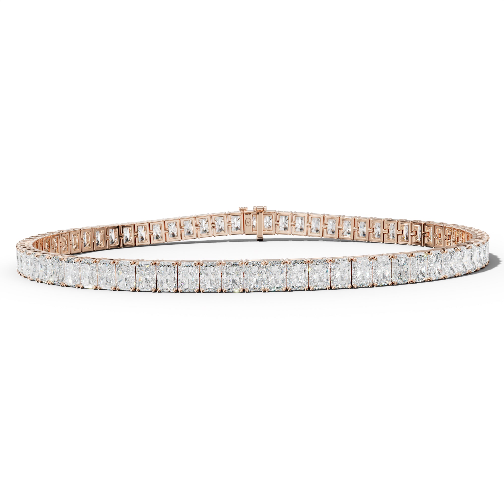 9.0 Carat Radiant Diamond Tennis Bracelet
