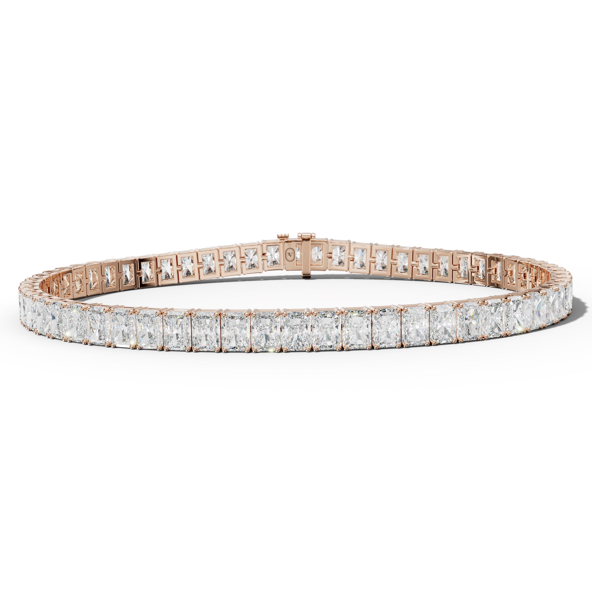12.0 Carat Radiant Diamond Tennis Bracelet