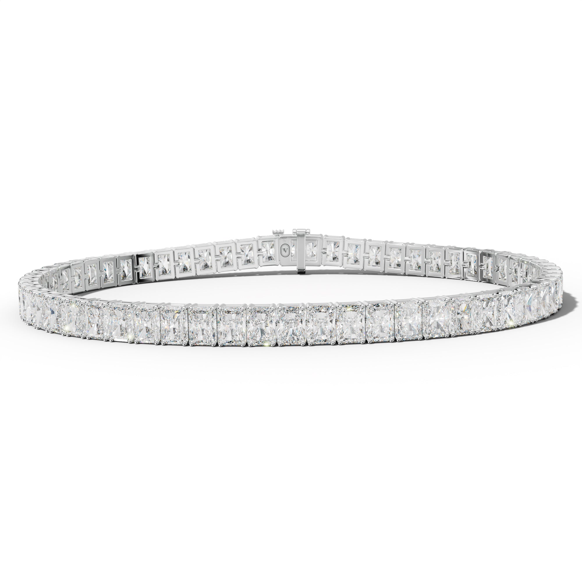 12.0 Carat Radiant Diamond Tennis Bracelet