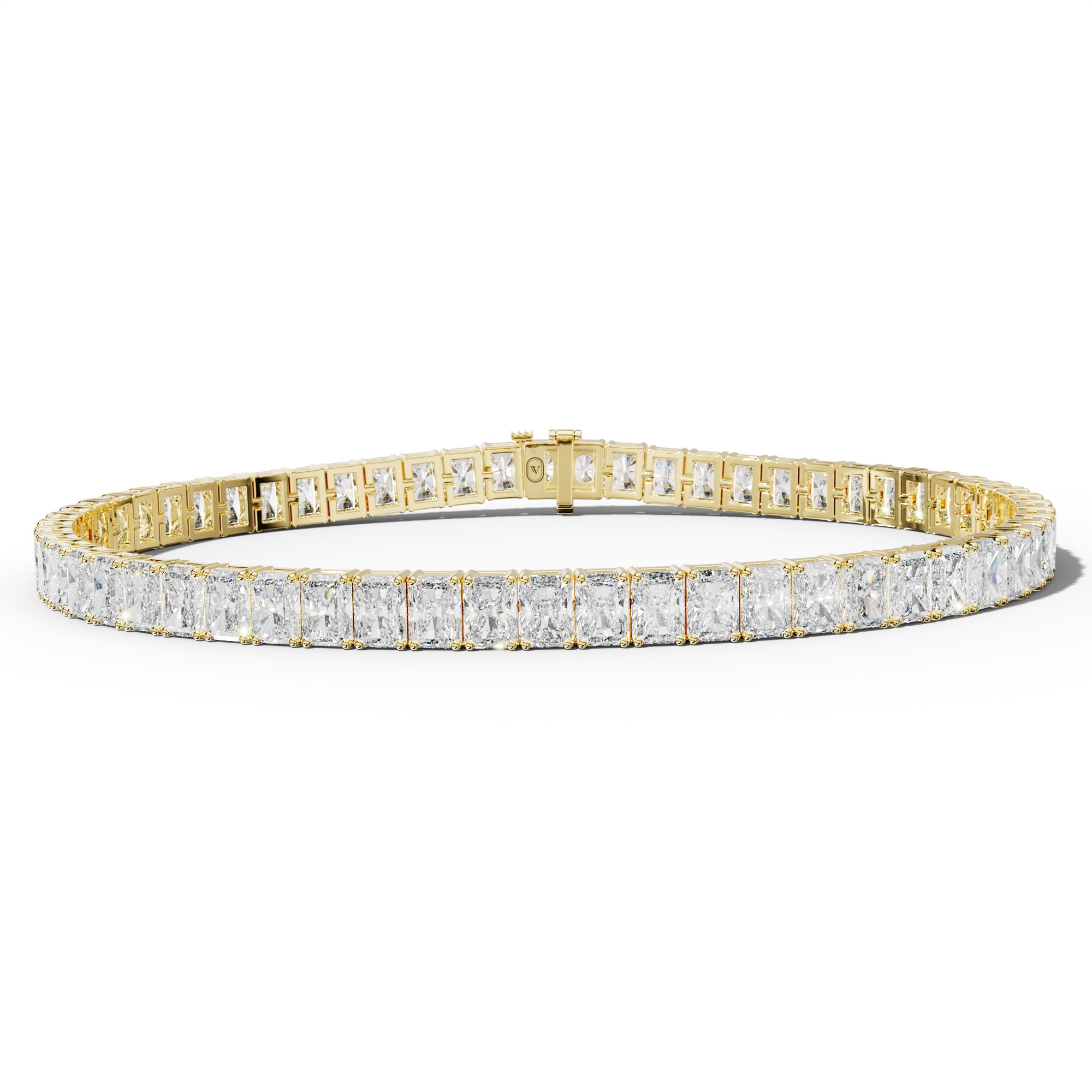 12.0 Carat Radiant Diamond Tennis Bracelet