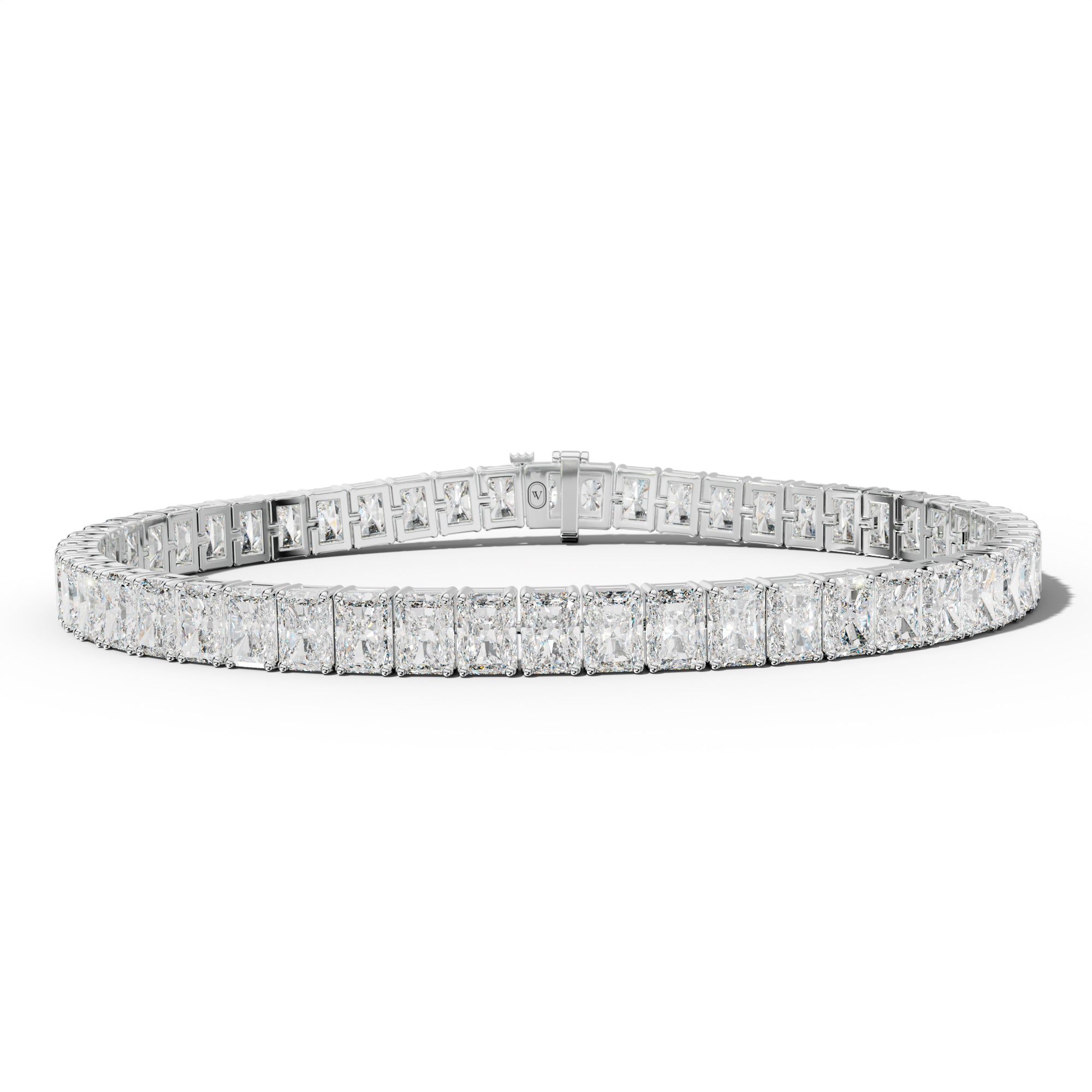 14.0 Carat Radiant Diamond Tennis Bracelet