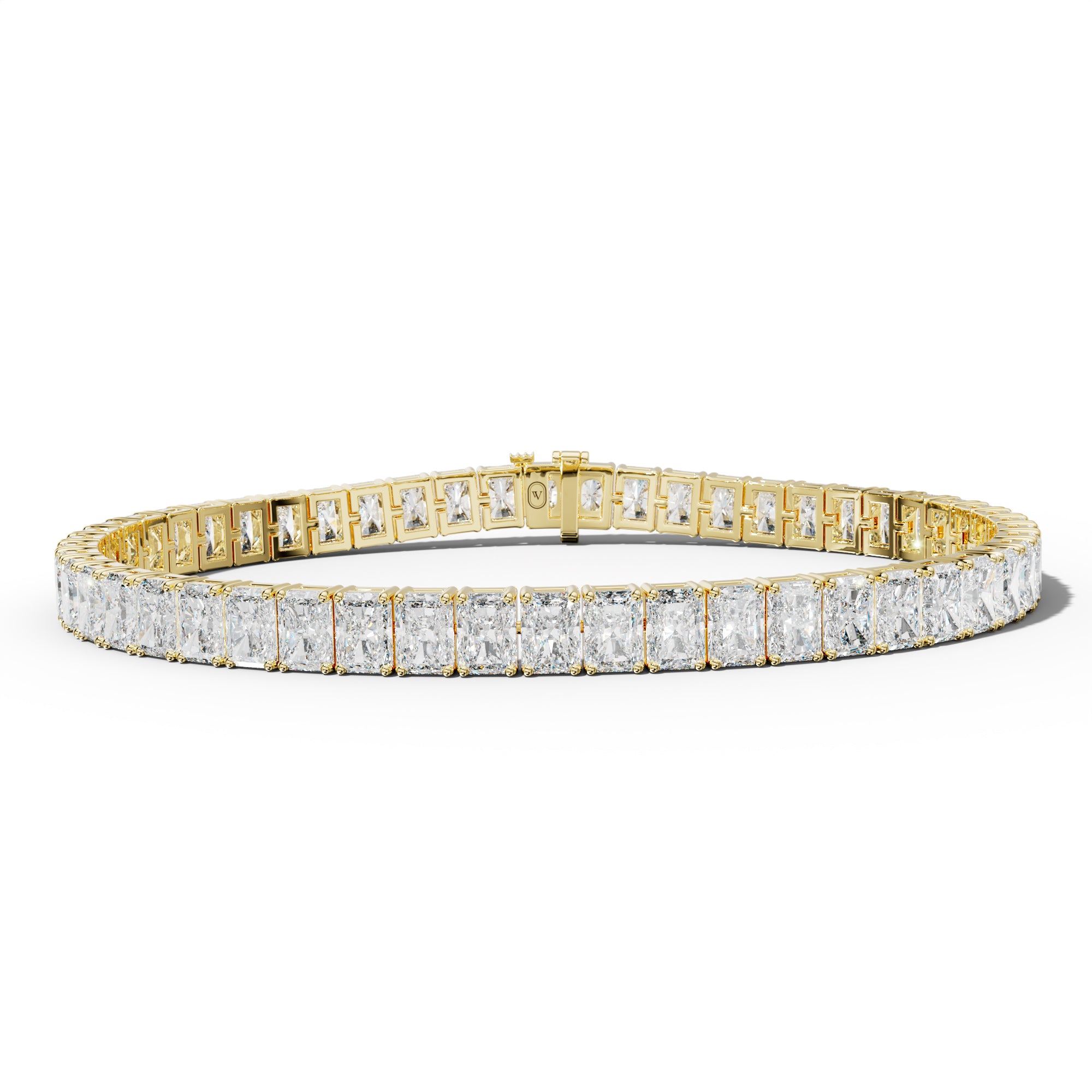 14.0 Carat Radiant Diamond Tennis Bracelet